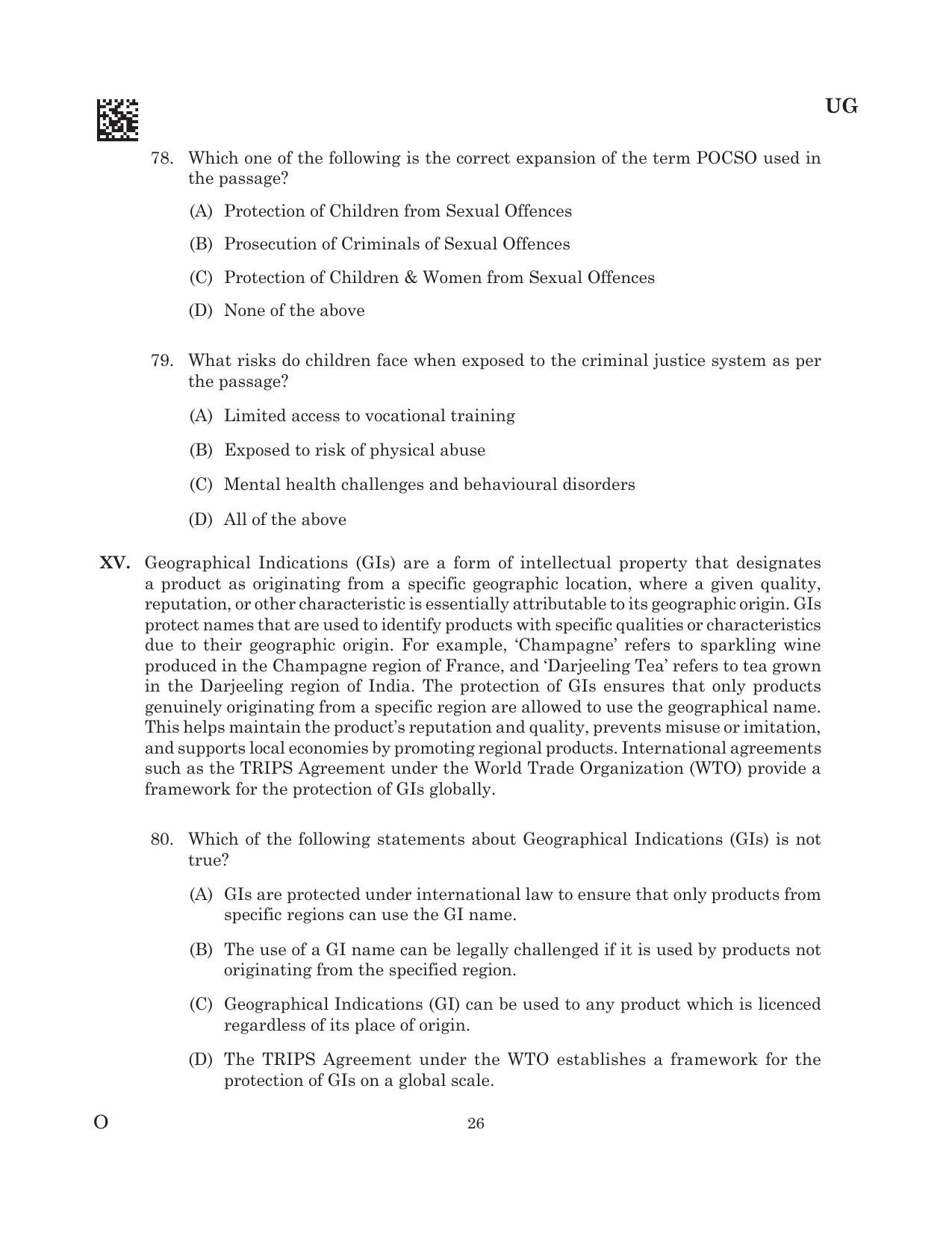 CLAT 2025 UG Question Paper - Page 108