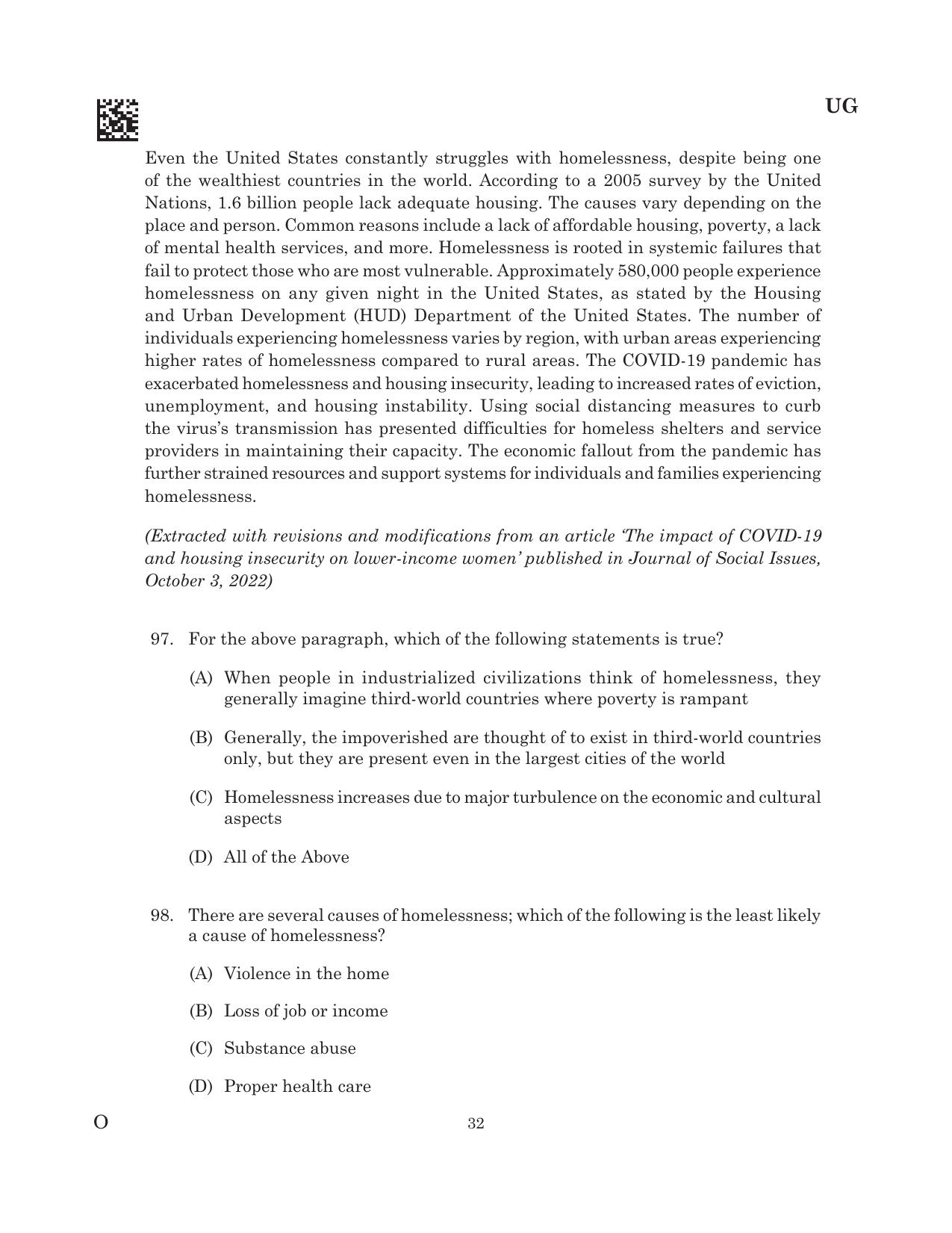CLAT 2025 UG Question Paper - Page 114