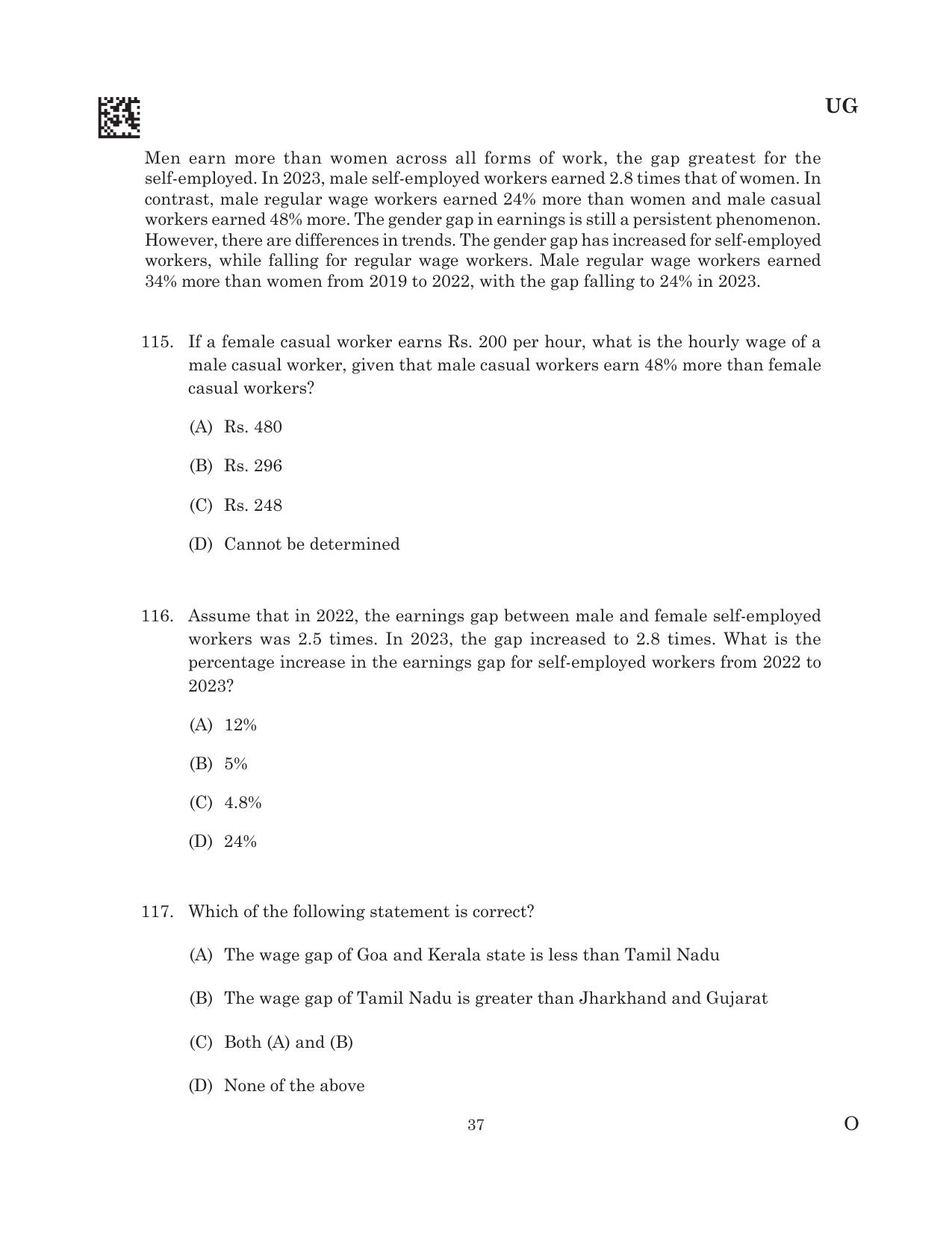 CLAT 2025 UG Question Paper - Page 119