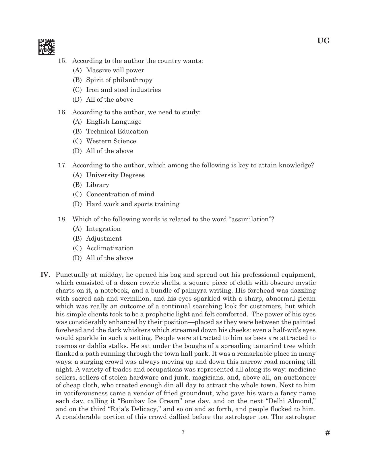 CLAT 2025 UG Question Paper - Page 129