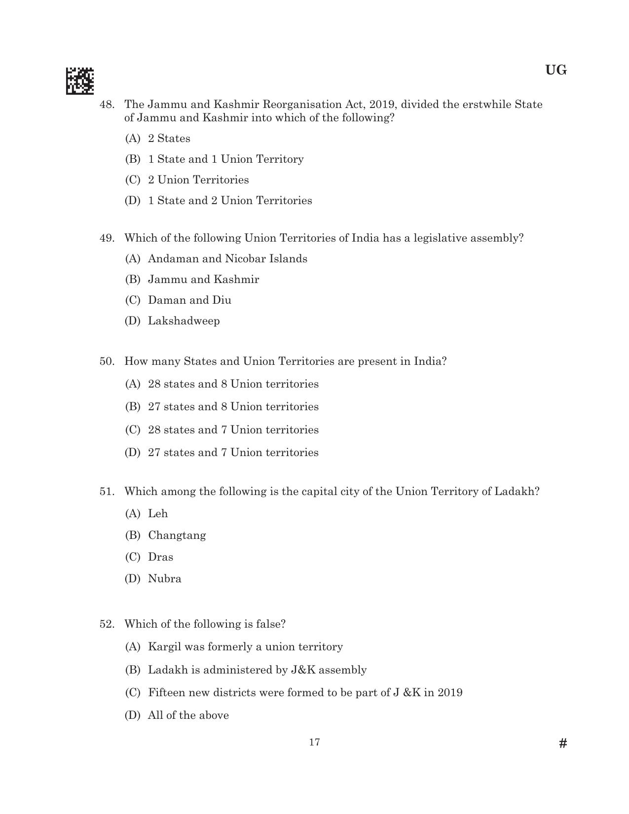 CLAT 2025 UG Question Paper - Page 139