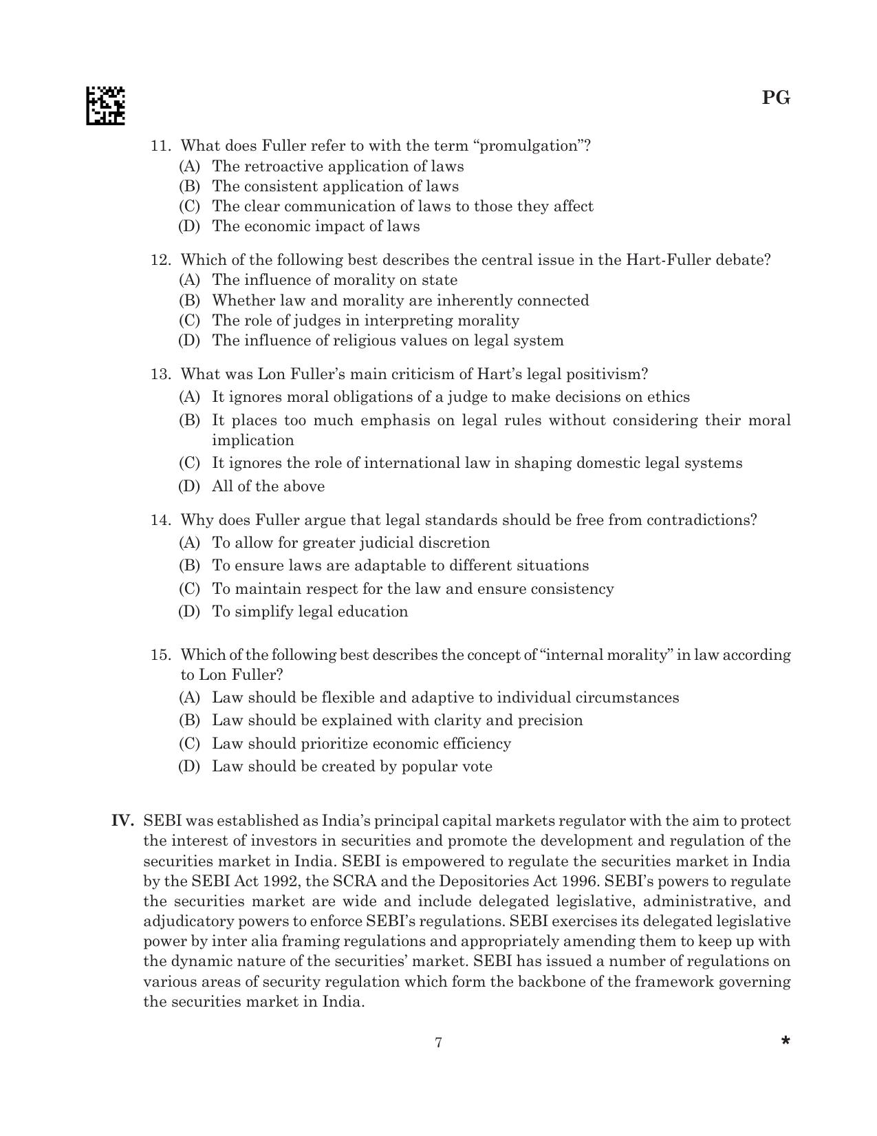 CLAT 2025 UG Question Paper - Page 177