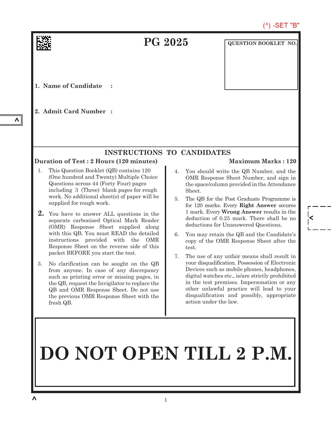 CLAT 2025 UG Question Paper - Page 215