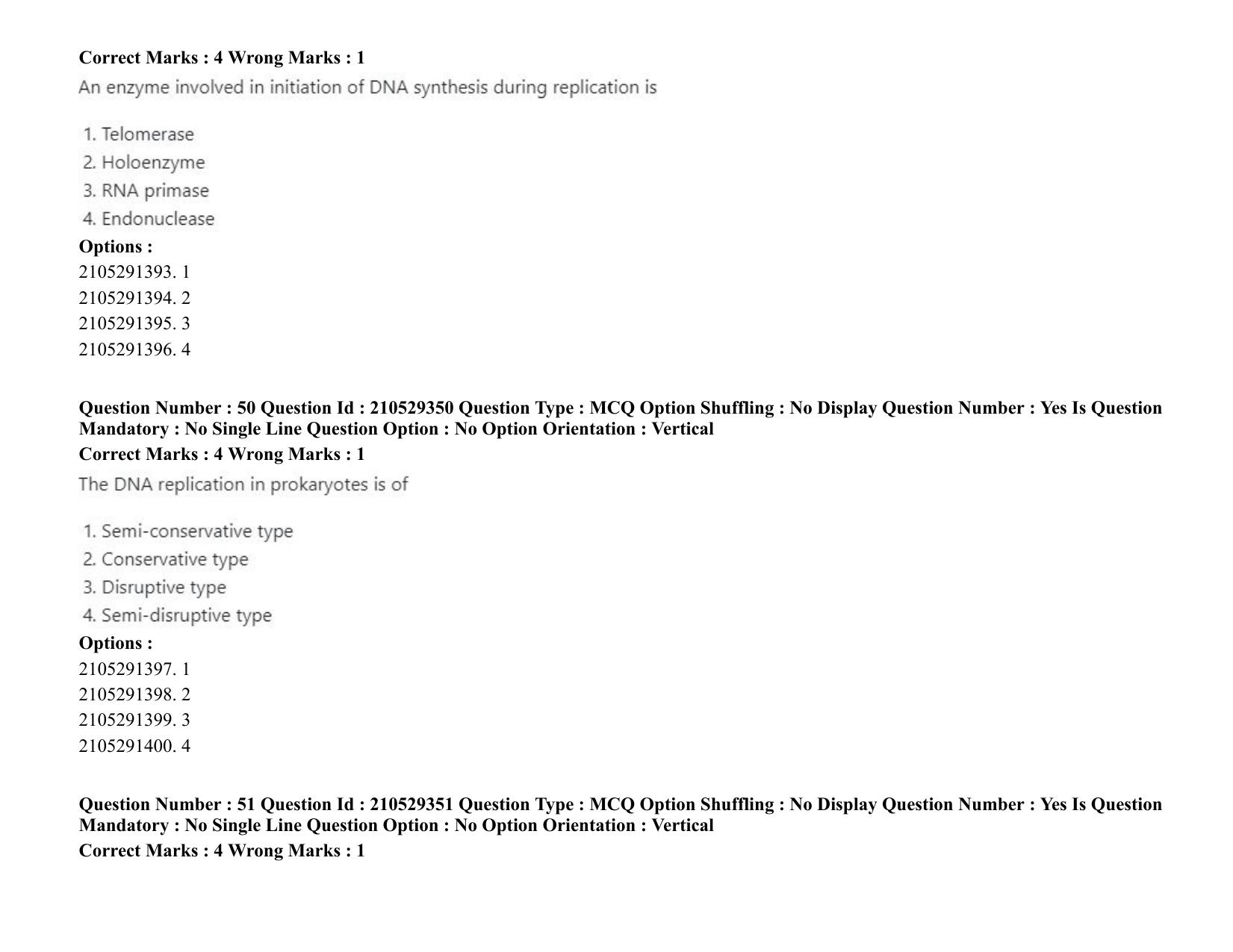 ICAR AIEEA PG 2020 PLANT BIOTECHNOLOGY Question Paper - Page 30