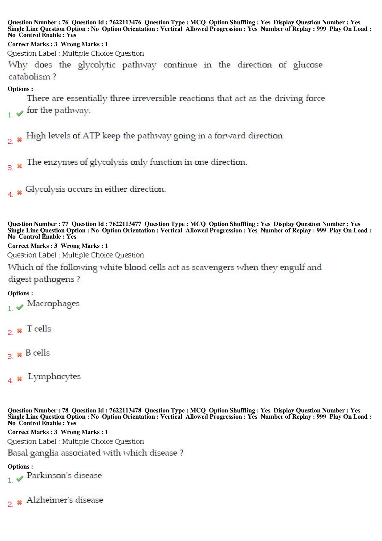 BHU RET Biochemistry 2019 Question Paper  - Page 35