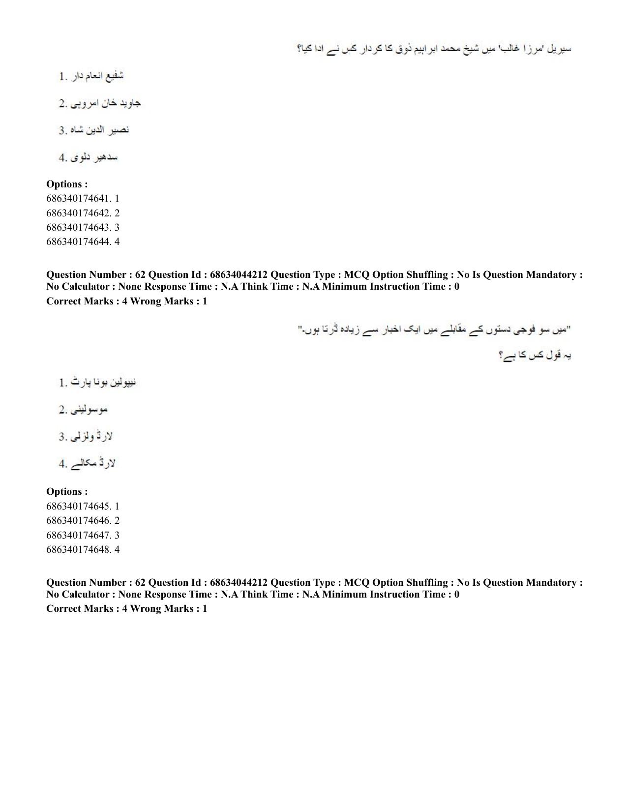 CUET PG 2023: LAQP38 – Urdu Journalism (Hin)-