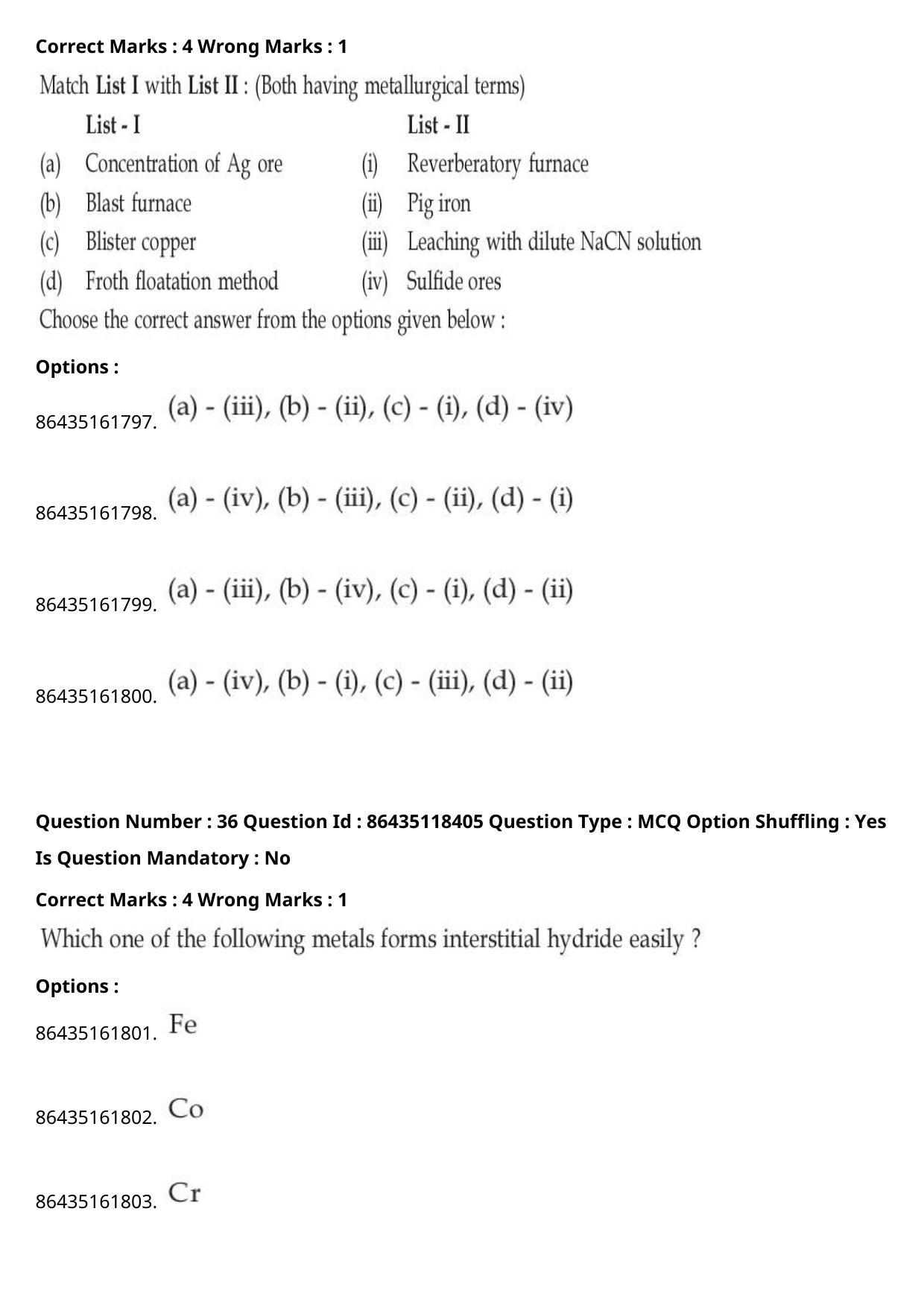 JEE Mains 2021: BTech (Shift 2) 25-07-2021 Question Paper - Page 24