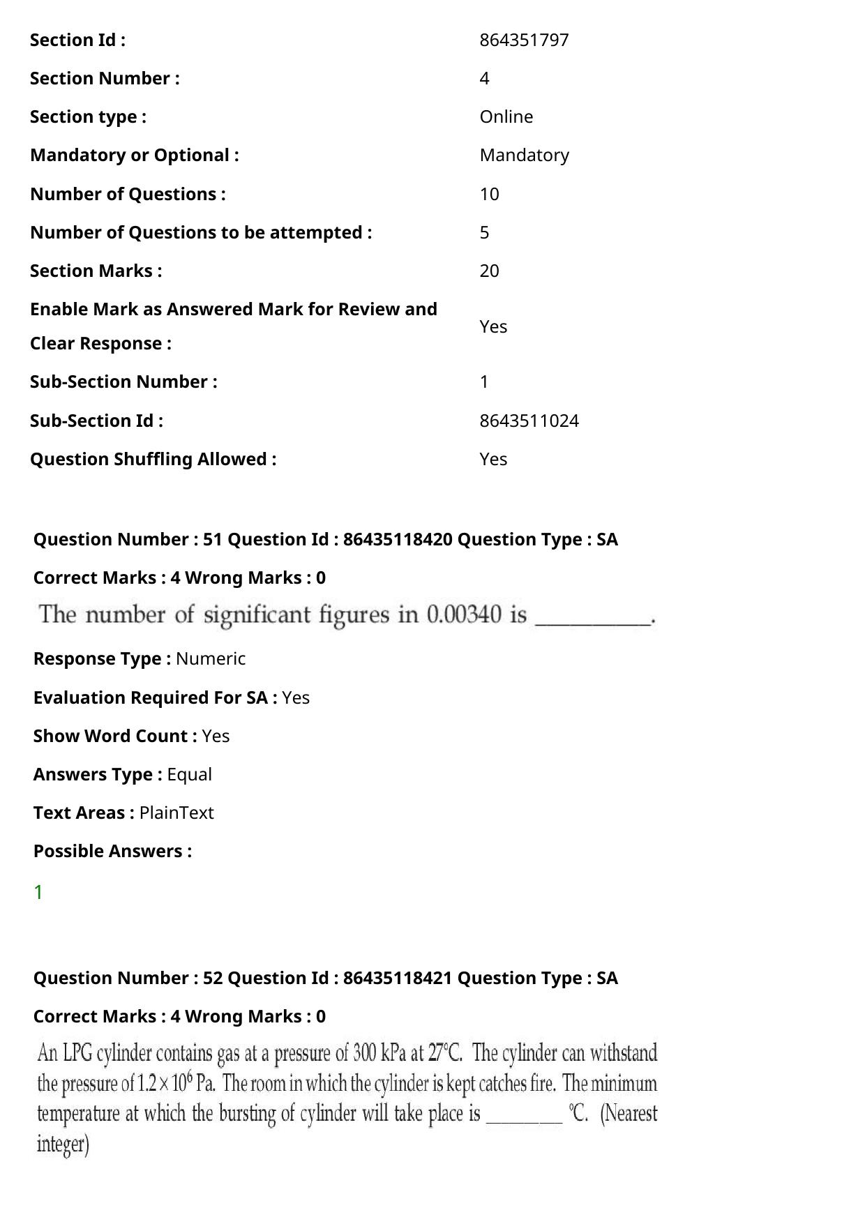 JEE Mains 2021: BTech (Shift 2) 25-07-2021 Question Paper - Page 35