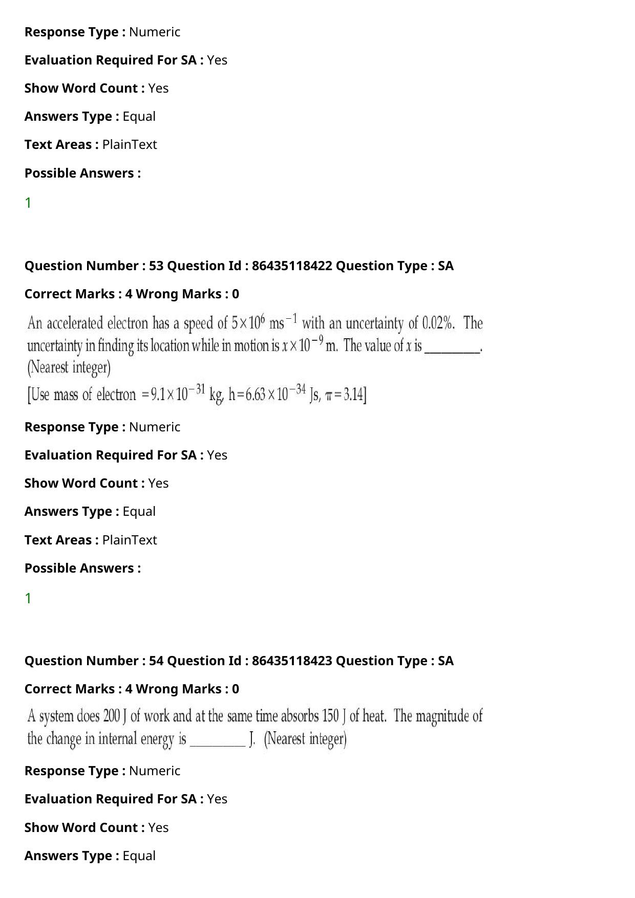 JEE Mains 2021: BTech (Shift 2) 25-07-2021 Question Paper - Page 36