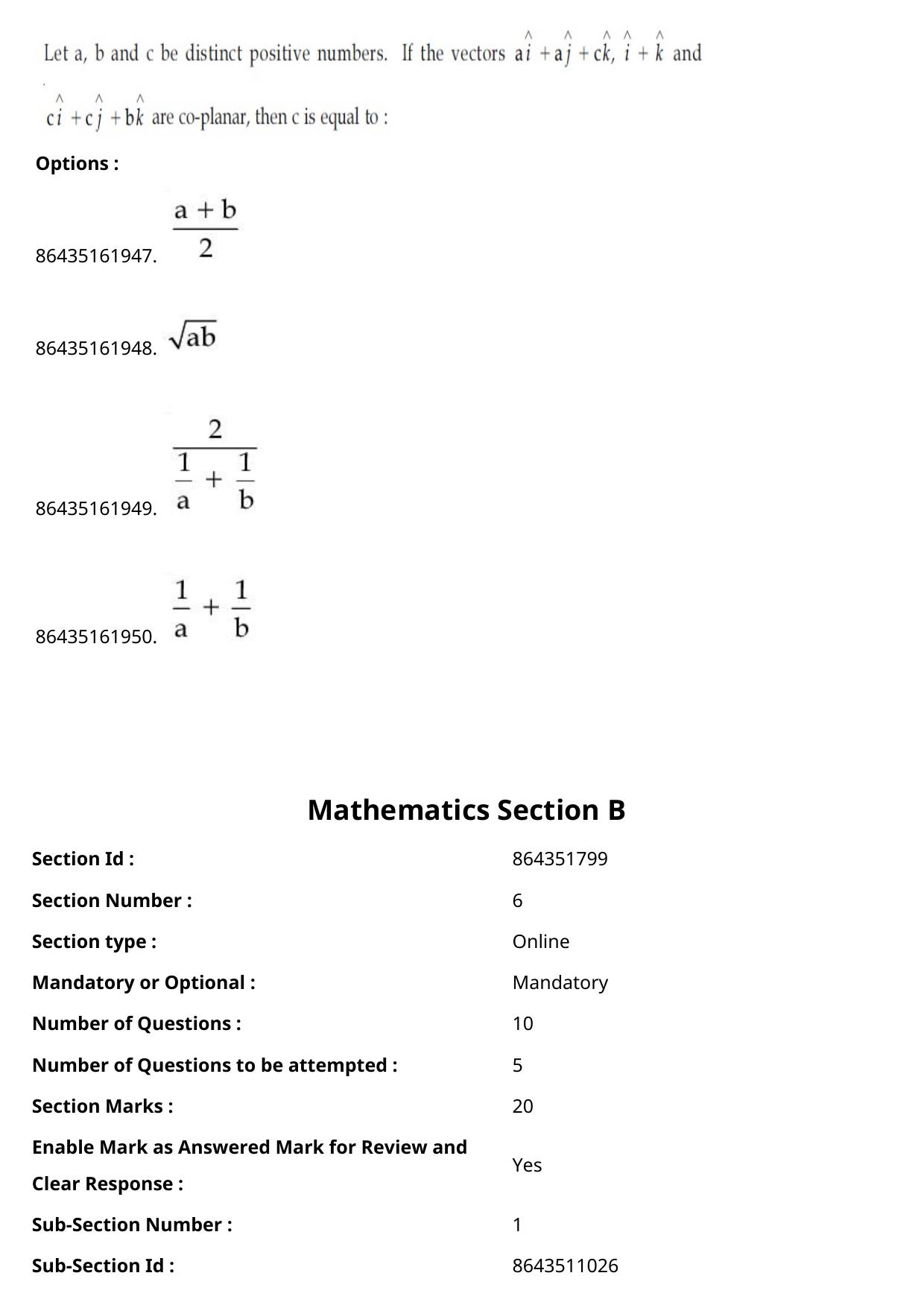 JEE Mains 2021: BTech (Shift 2) 25-07-2021 Question Paper - Page 51