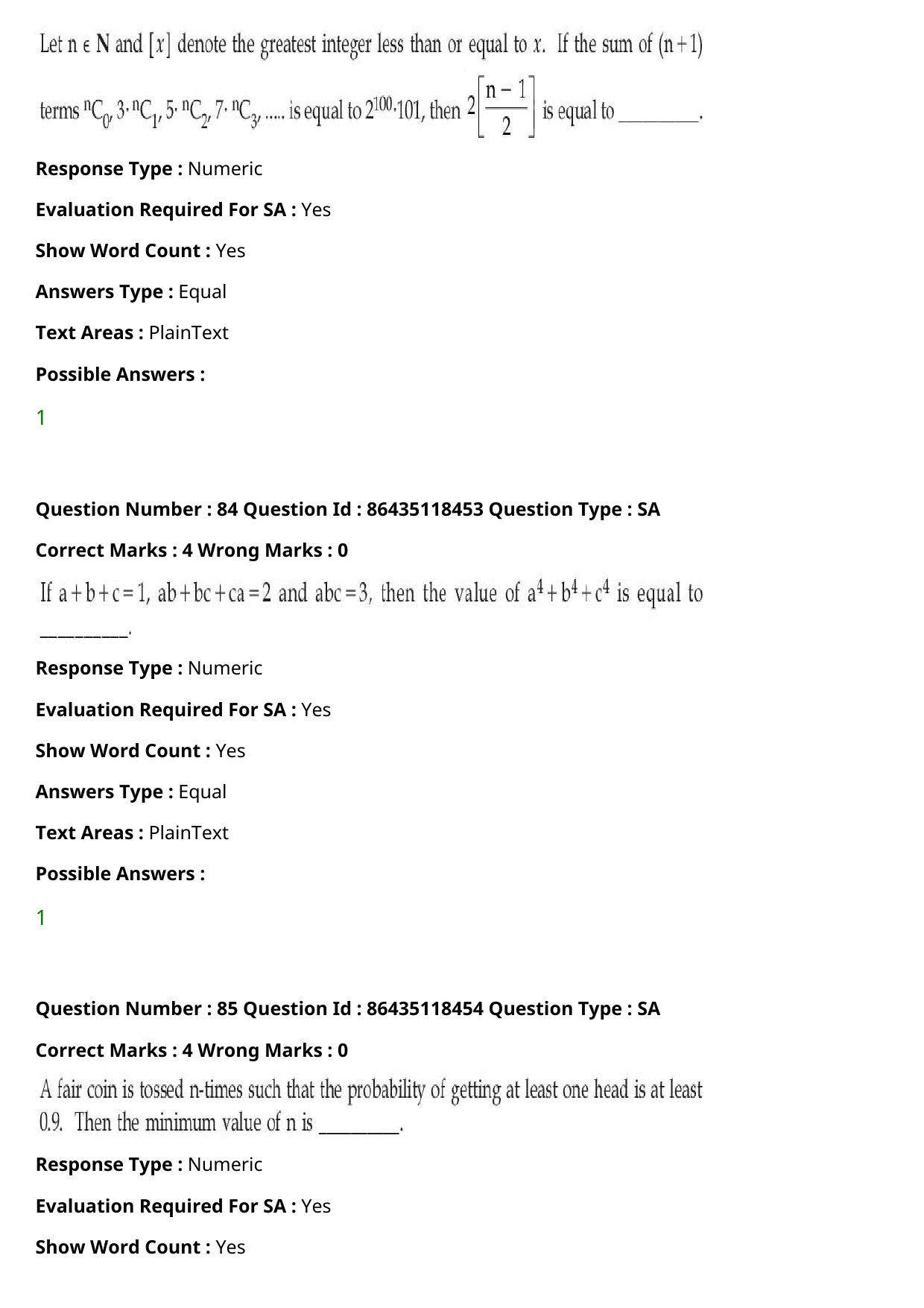 JEE Mains 2021: BTech (Shift 2) 25-07-2021 Question Paper - Page 53