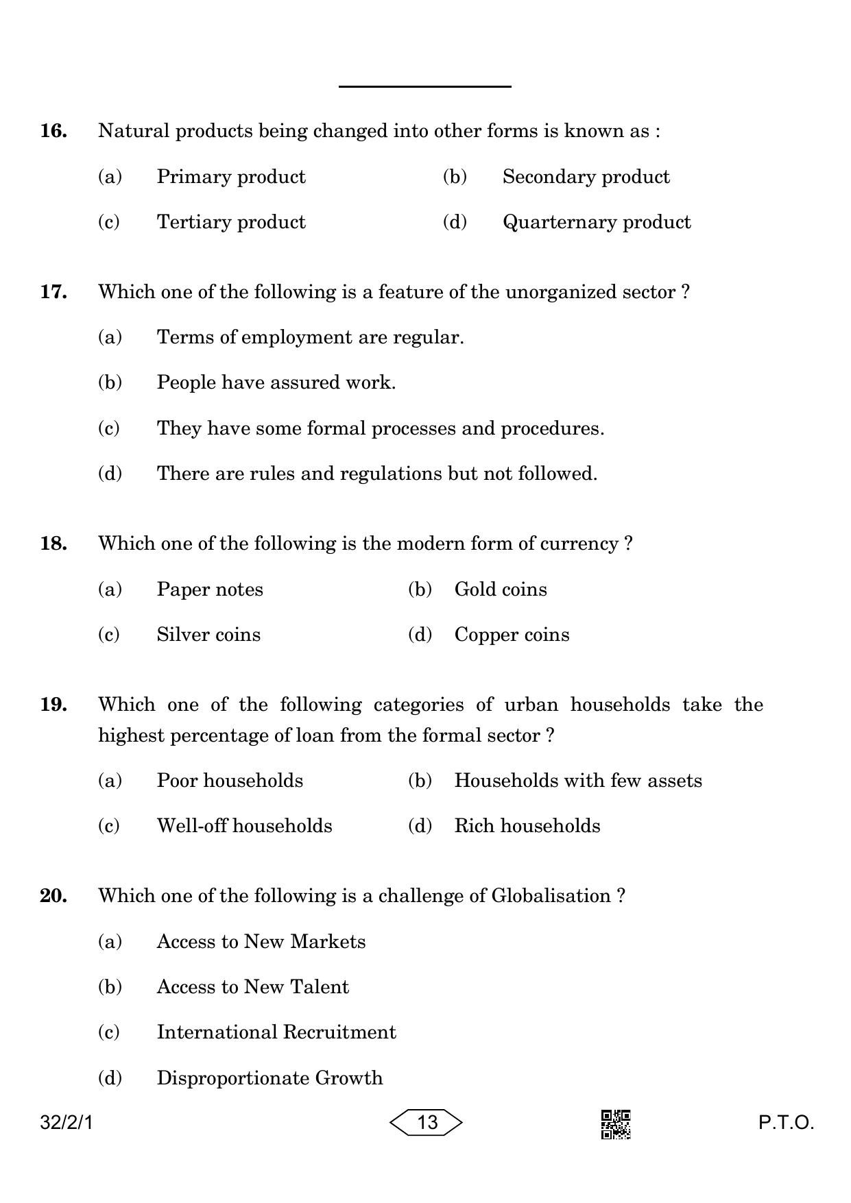 CBSE Class 10 32-2-1 Social Science 2023 Question Paper - Page 13