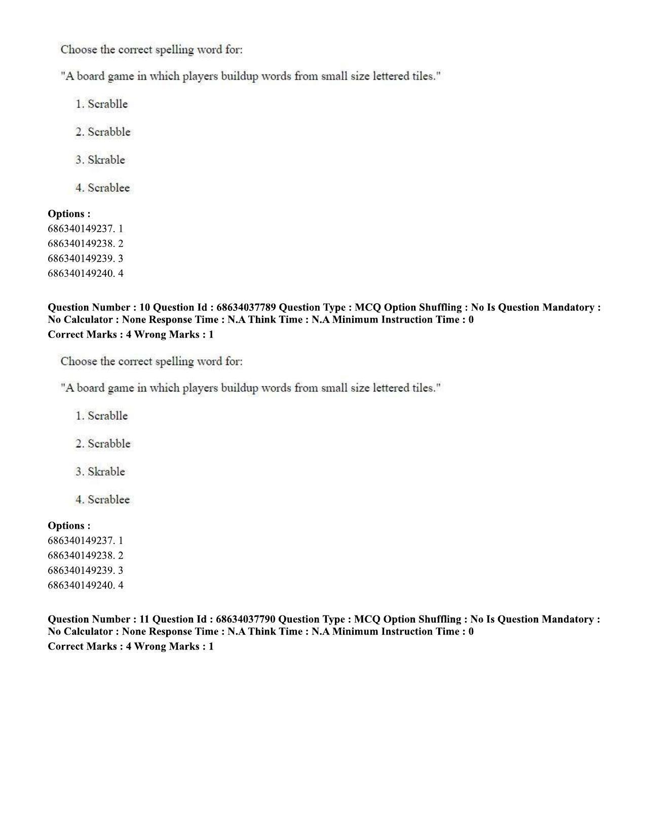 CUET PG 2023: SCQP30 – Animal Science(Poultry) (Eng) - Shift 2 (25-06-2023) Question Paper - Page 11
