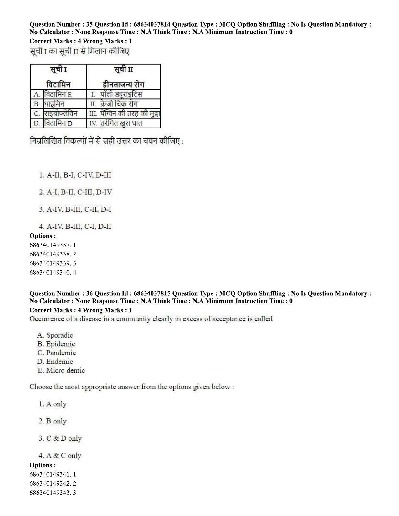 CUET PG 2023: SCQP30 – Animal Science(Poultry) (Eng) - Shift 2 (25-06-2023) Question Paper - Page 35