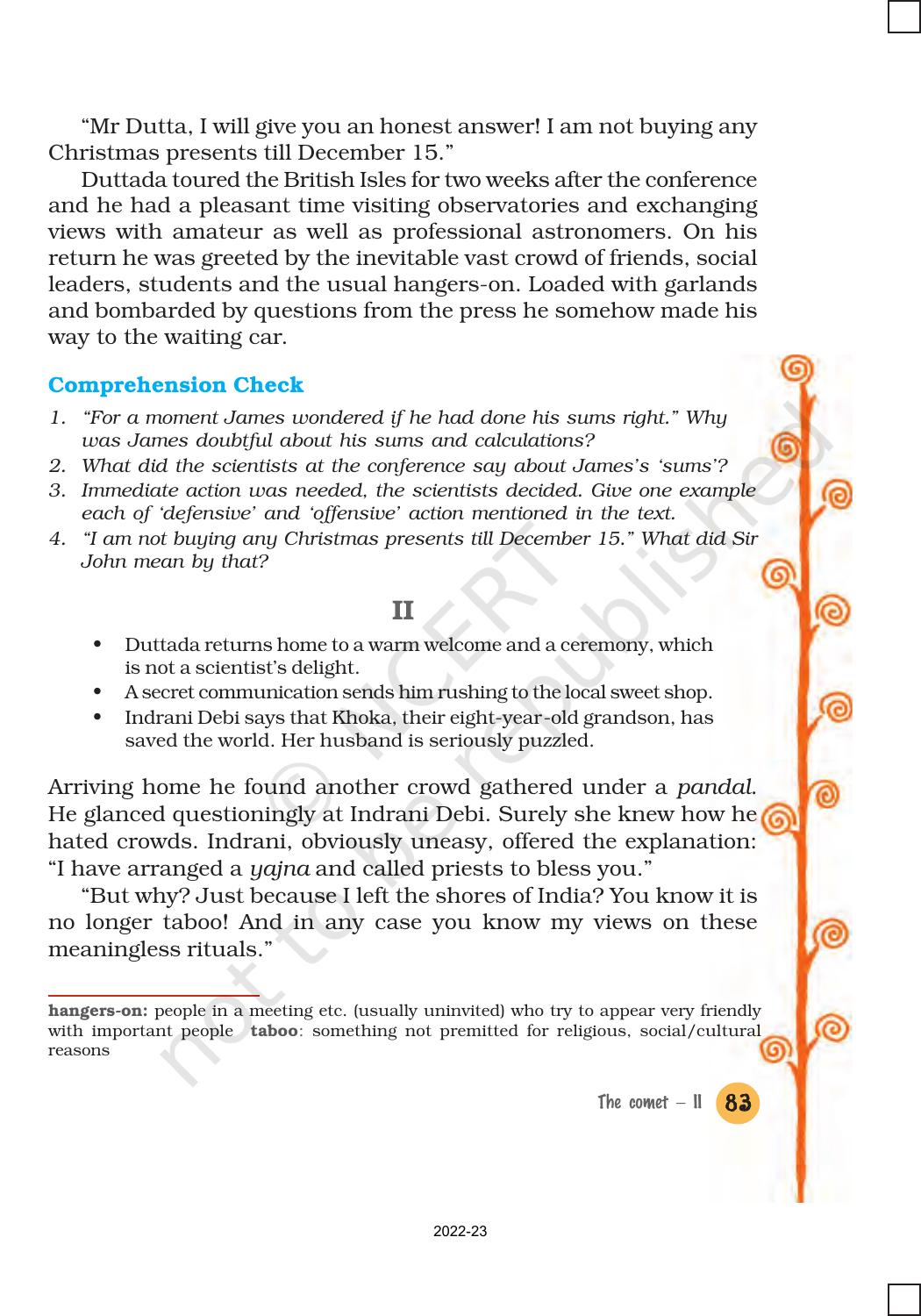 NCERT Book for Class 8 English It So Happened Chapter 10 The Comet 2 - Page 3
