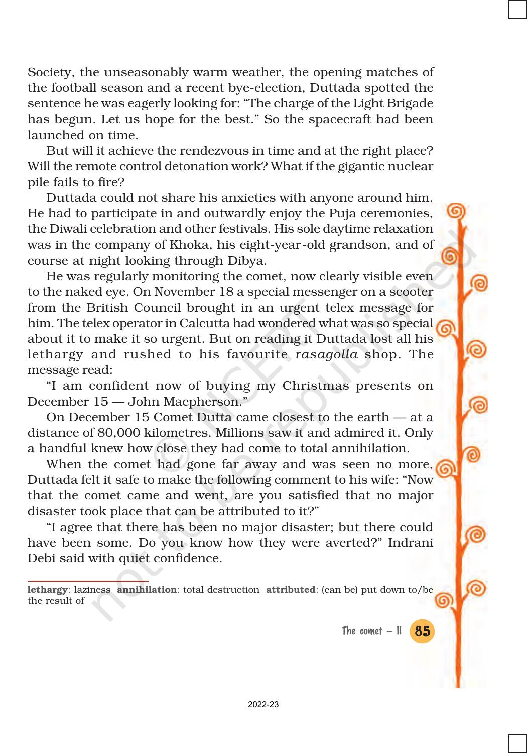NCERT Book for Class 8 English It So Happened Chapter 10 The Comet 2 - Page 5
