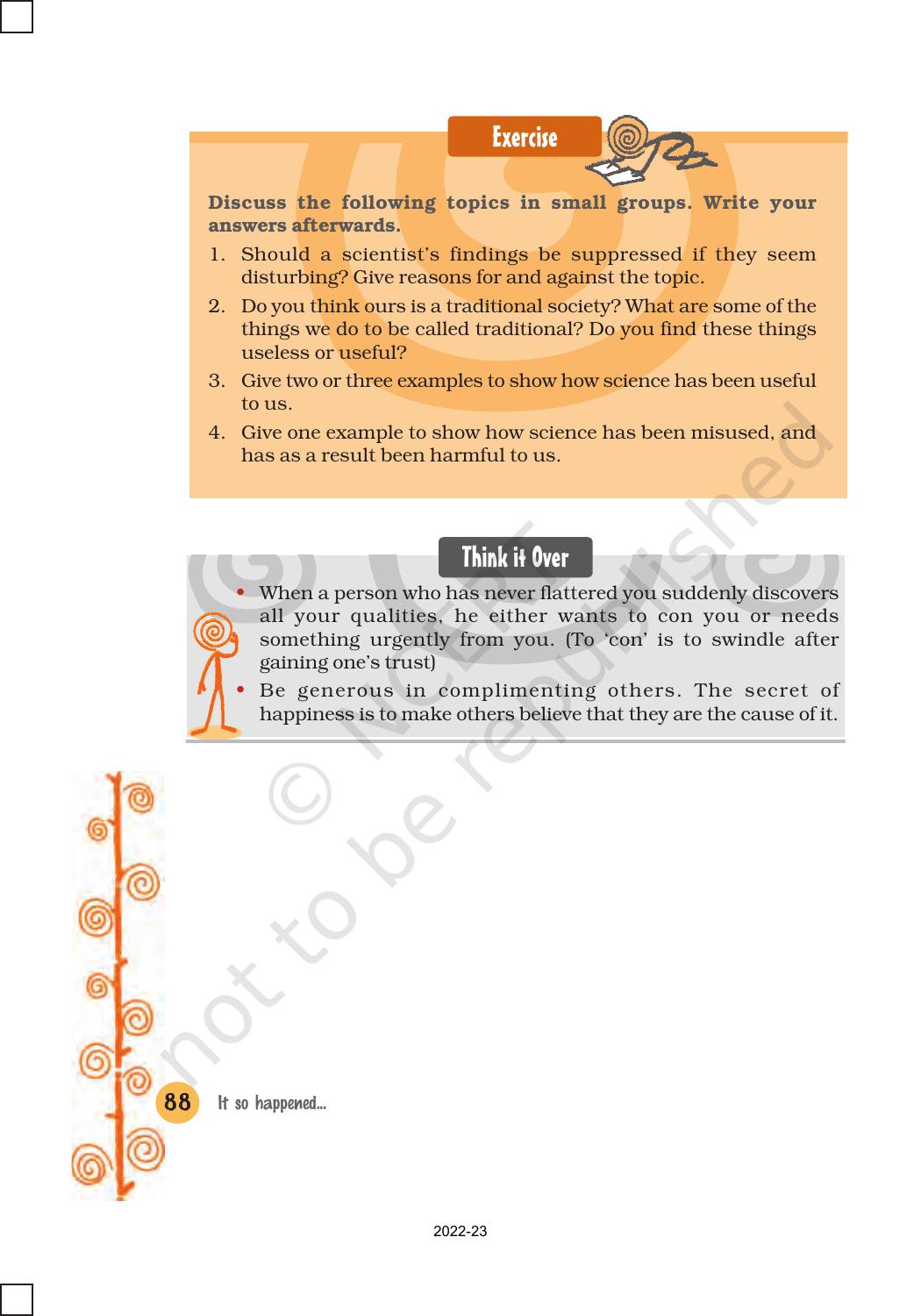 NCERT Book for Class 8 English It So Happened Chapter 10 The Comet 2 - Page 8