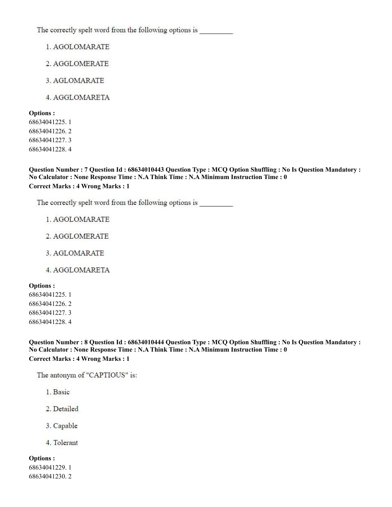 CUET PG 2023:COQP14 – LLM (Eng.)-Shift 1 (09-06-2023) Question Paper - Page 8