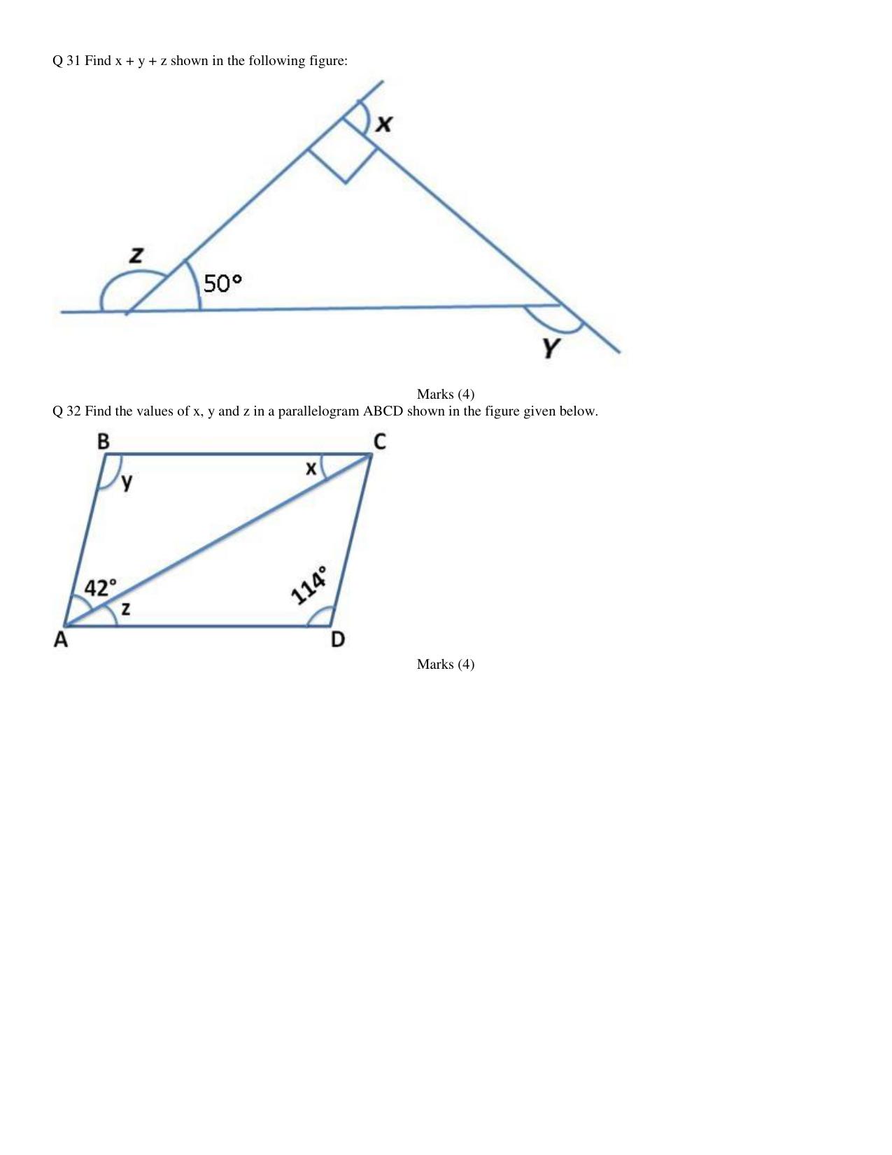 CBSE Worksheets for Class 8 Mathematics Understanding Quadrilaterals Assignment 12 - Page 8