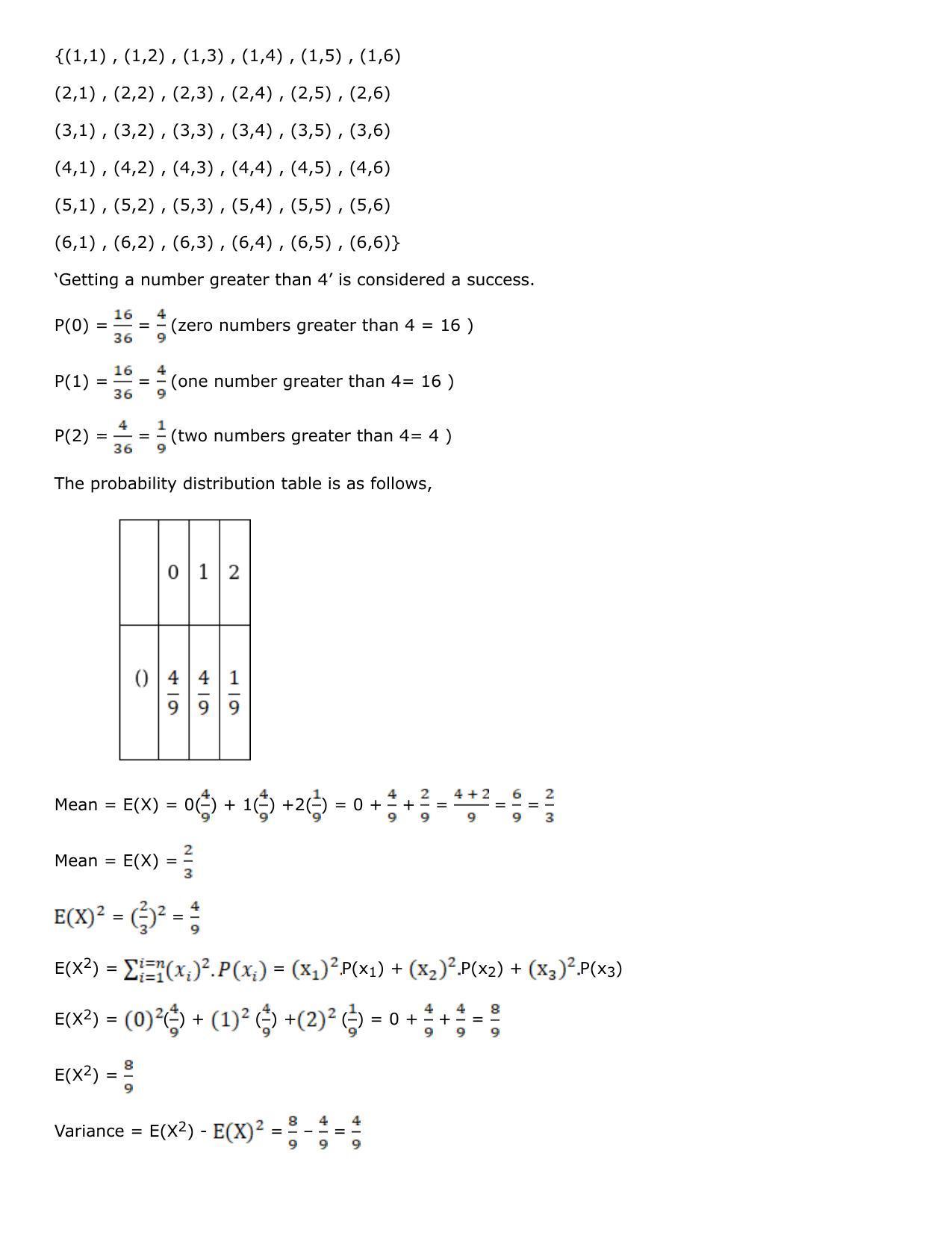 Chapter 31: Probability Distribution Solutions: RS Aggarwal Class 12 Solutions - Page 13