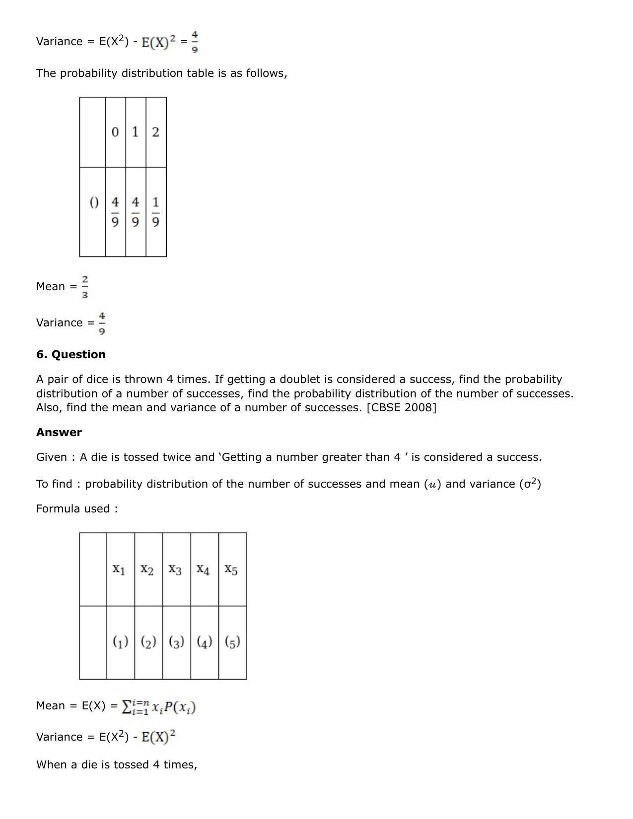 Chapter 31: Probability Distribution Solutions: RS Aggarwal Class 12 Solutions - Page 14
