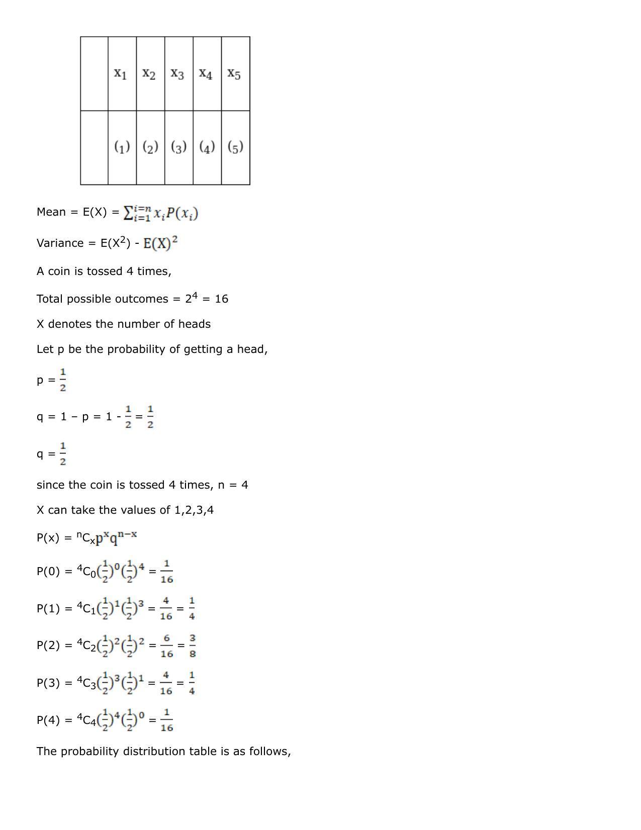Chapter 31: Probability Distribution Solutions: RS Aggarwal Class 12 Solutions - Page 17