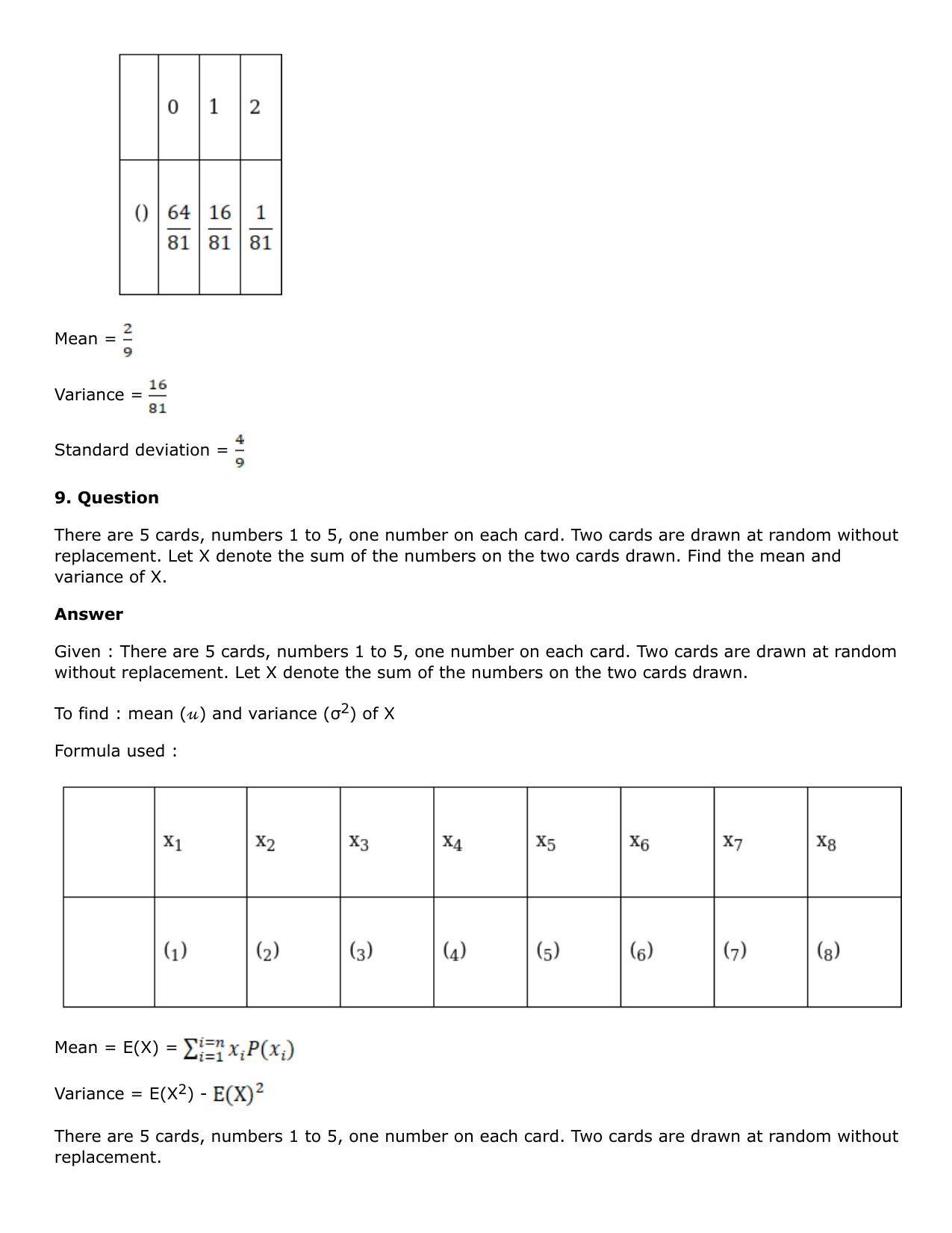 Chapter 31: Probability Distribution Solutions: RS Aggarwal Class 12 Solutions - Page 21