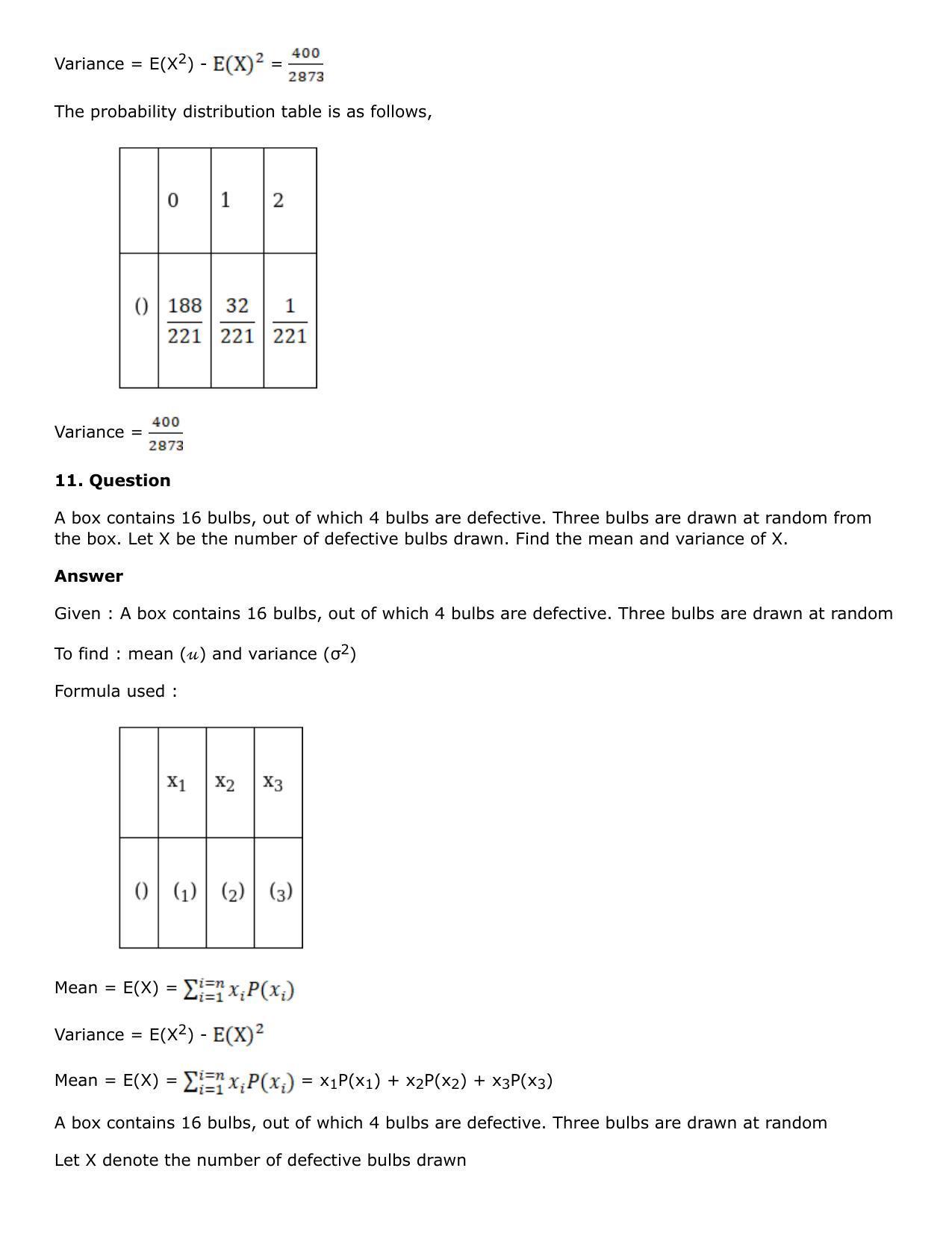 Chapter 31: Probability Distribution Solutions: RS Aggarwal Class 12 Solutions - Page 25
