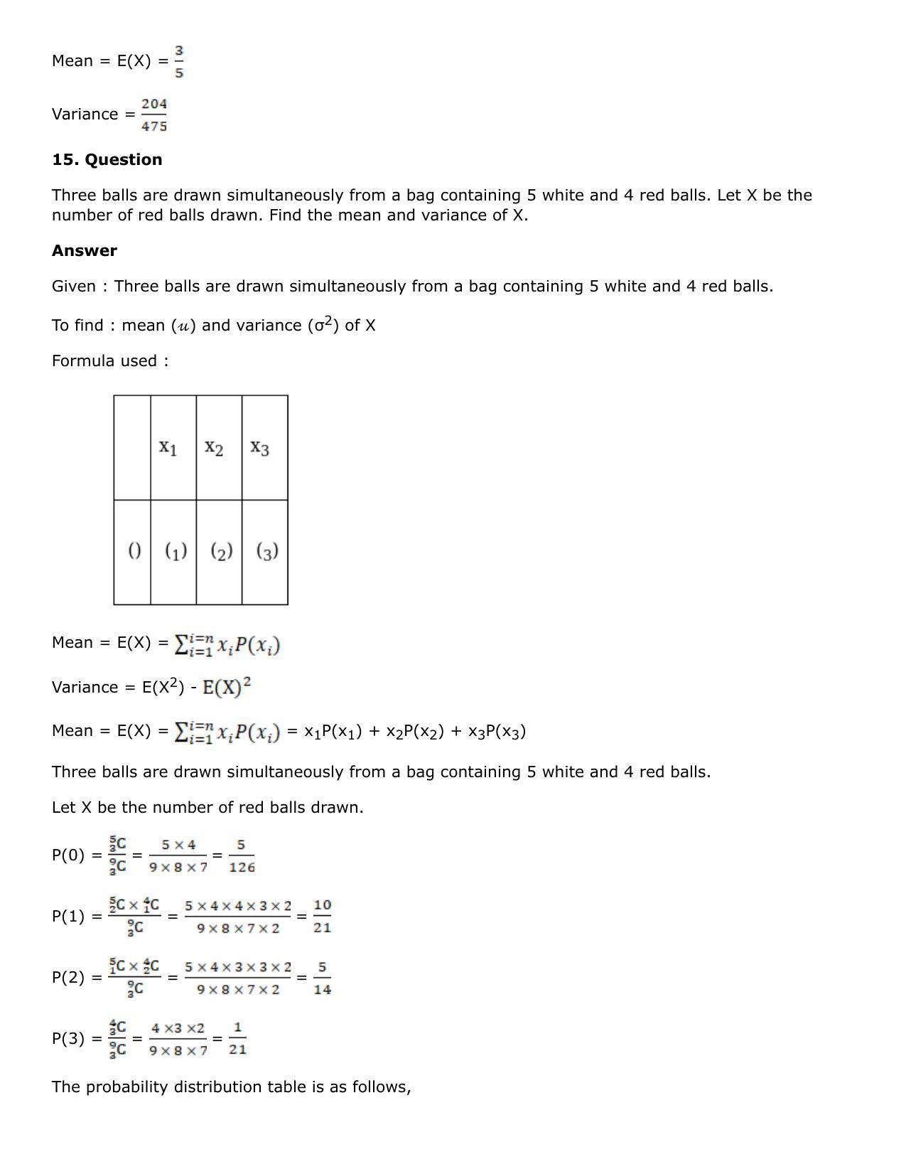 Chapter 31: Probability Distribution Solutions: RS Aggarwal Class 12 Solutions - Page 32