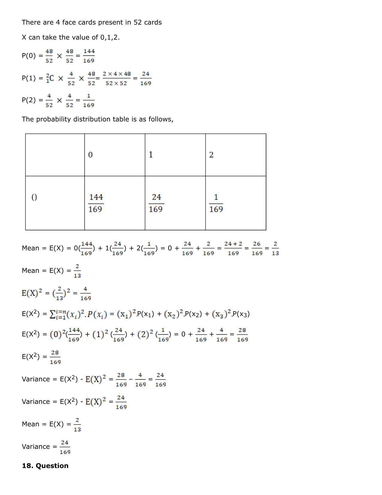 Chapter 31: Probability Distribution Solutions: RS Aggarwal Class 12 Solutions - Page 36