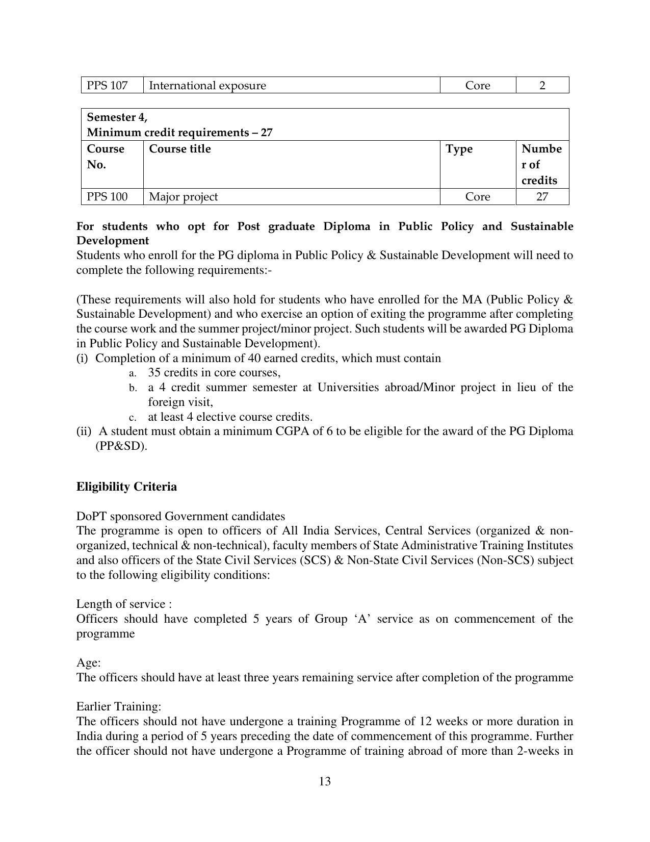 TERI University, Delhi Information Brochure Prospectus 2021-22 - Page 13