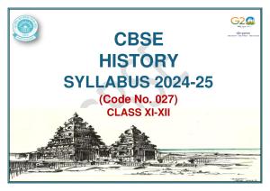 CBSE Class 11 & 12 Syllabus 2022-23 - History