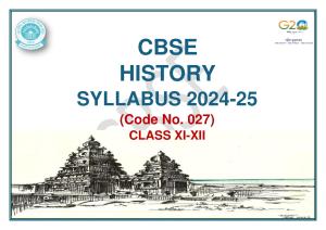 CBSE Class 11 & 12 History Syllabus