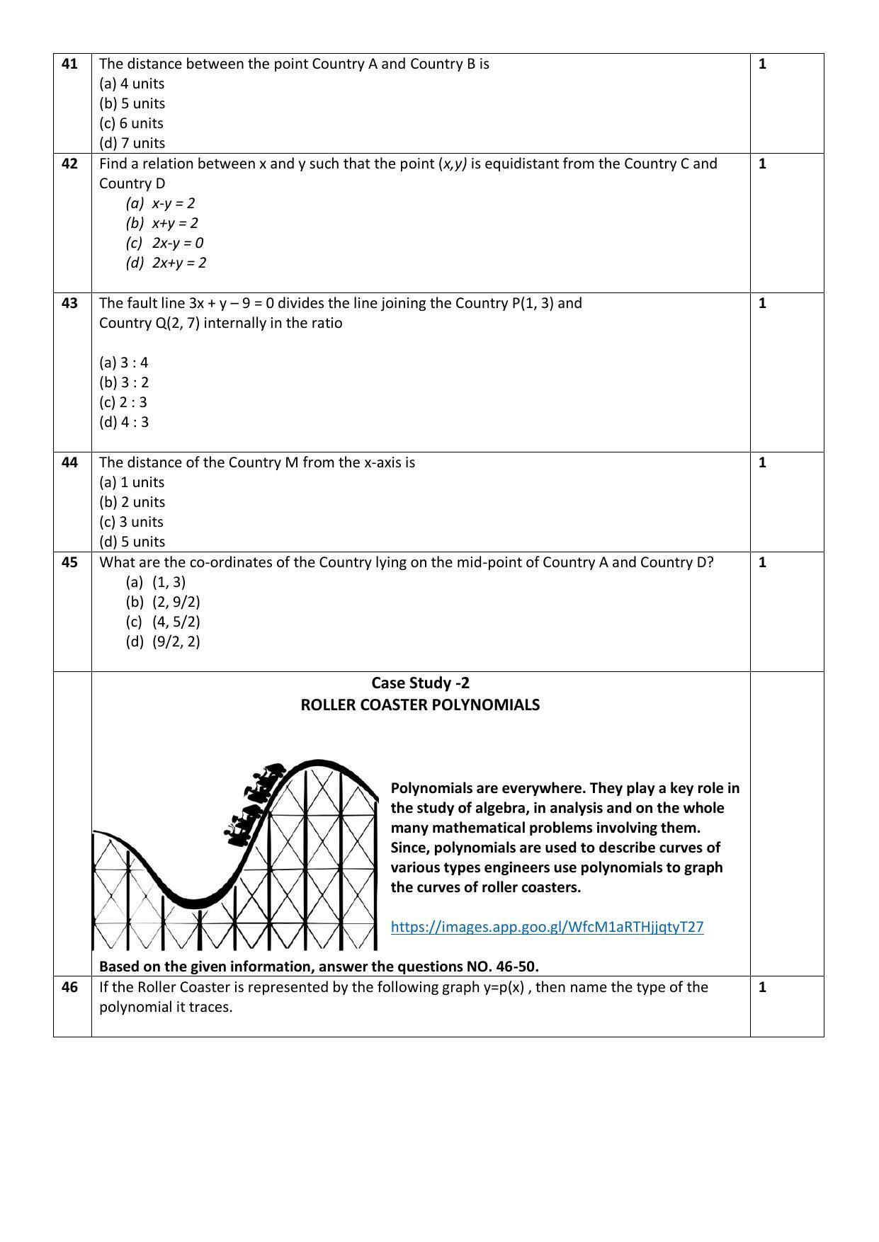 CBSE Class 10 Mathematics (Basic) Sample Paper 2021-22 - Page 7