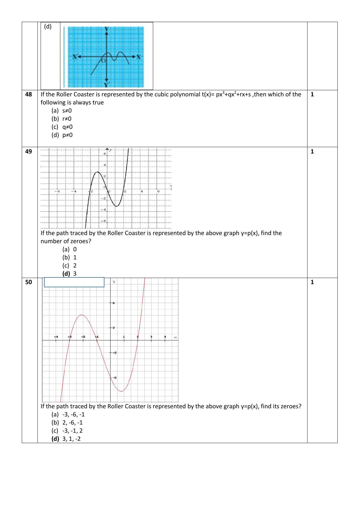 CBSE Class 10 Mathematics (Basic) Sample Paper 2021-22 - Page 9