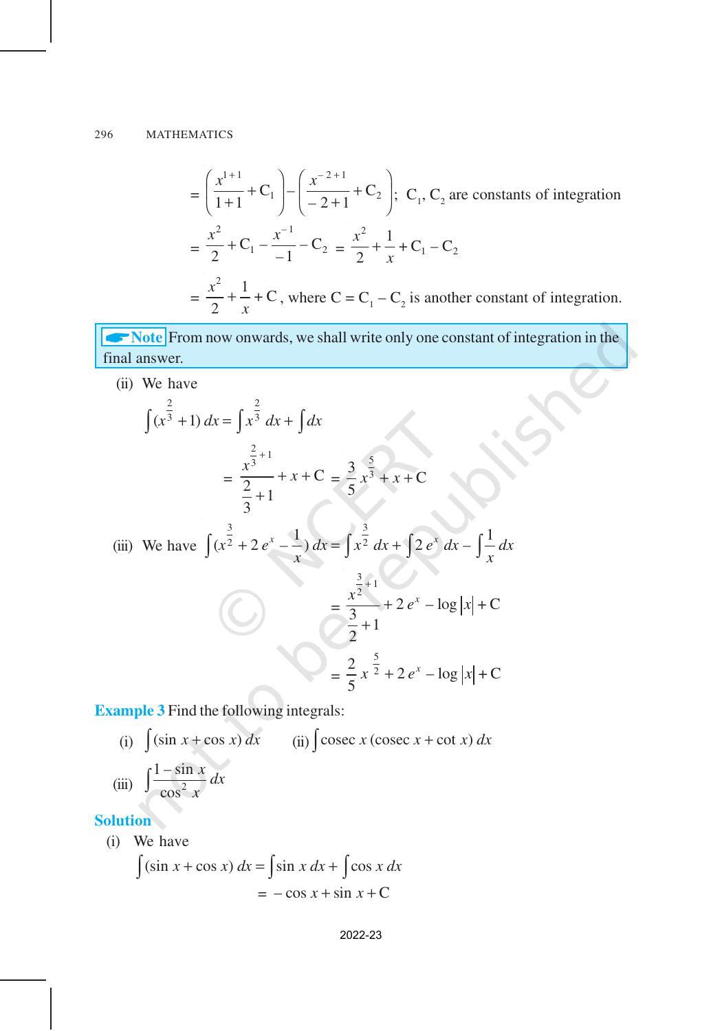NCERT Book for Class 12 Maths Chapter 7 Integrals - Page 10