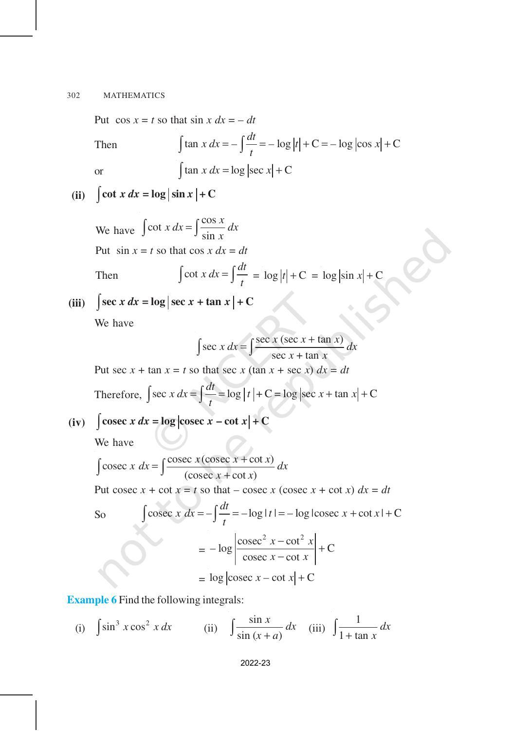NCERT Book for Class 12 Maths Chapter 7 Integrals - Page 16