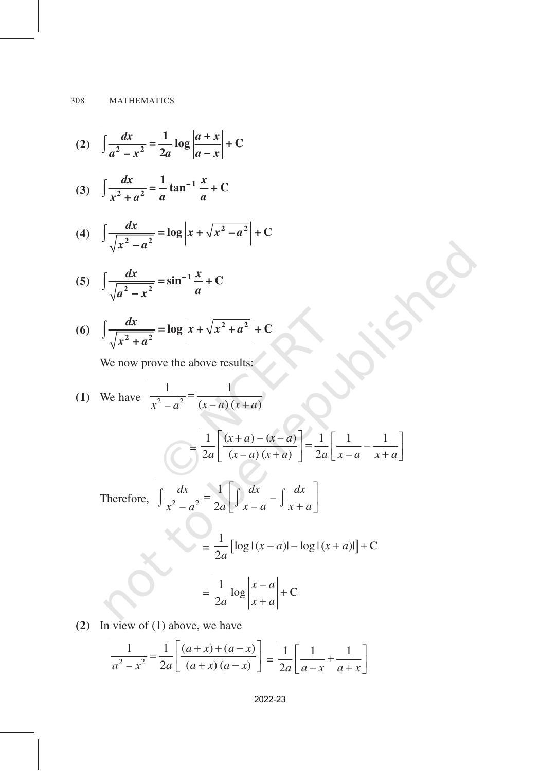 NCERT Book for Class 12 Maths Chapter 7 Integrals - Page 22