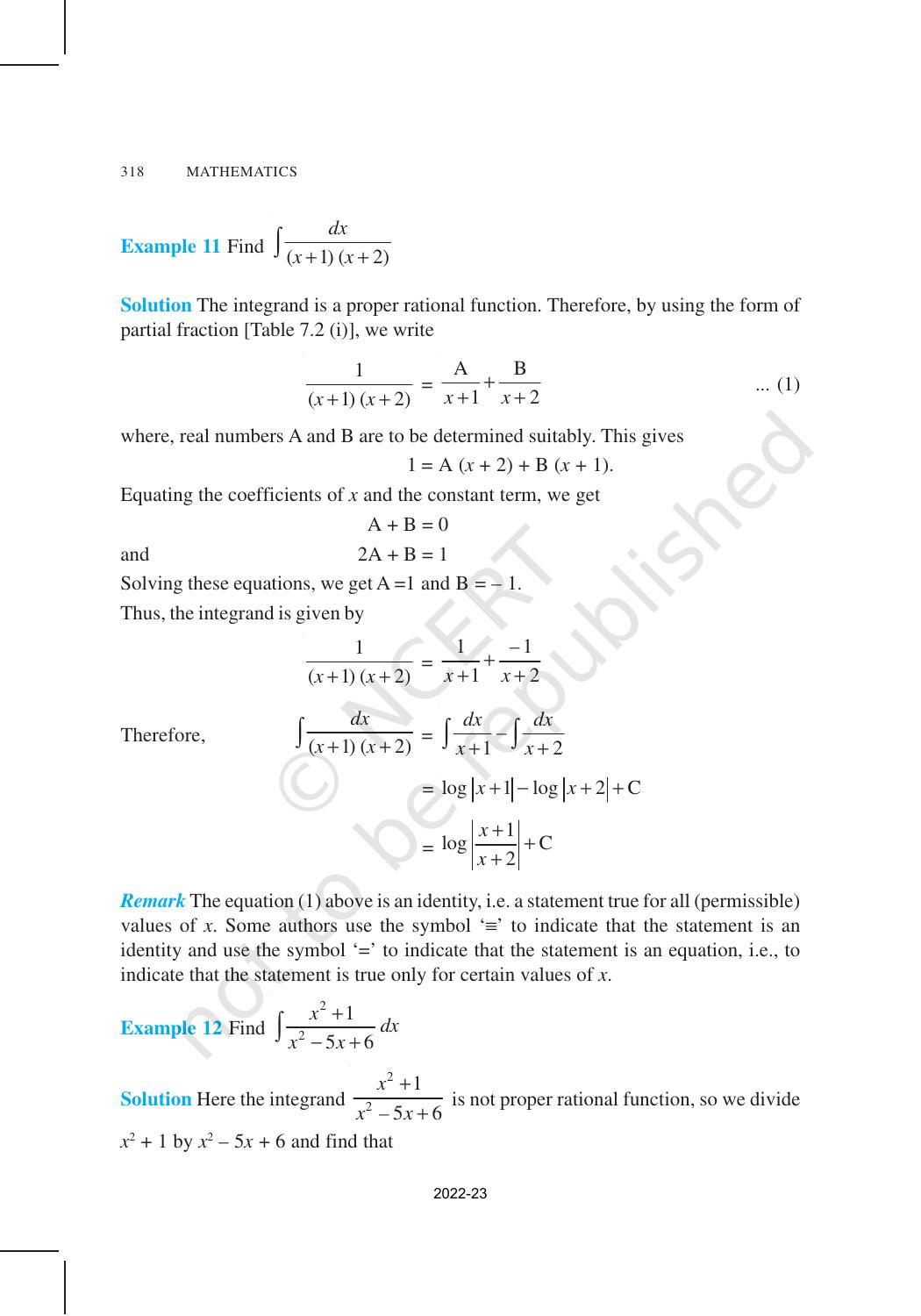 NCERT Book for Class 12 Maths Chapter 7 Integrals - Page 32