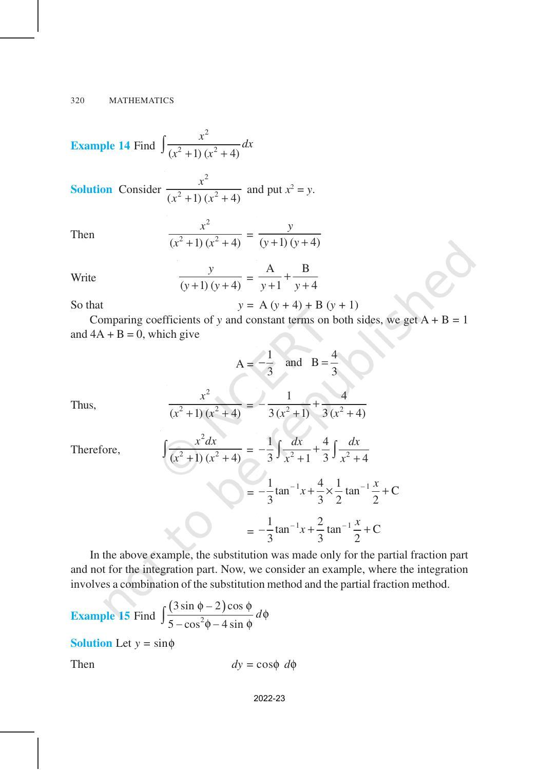 NCERT Book for Class 12 Maths Chapter 7 Integrals - Page 34