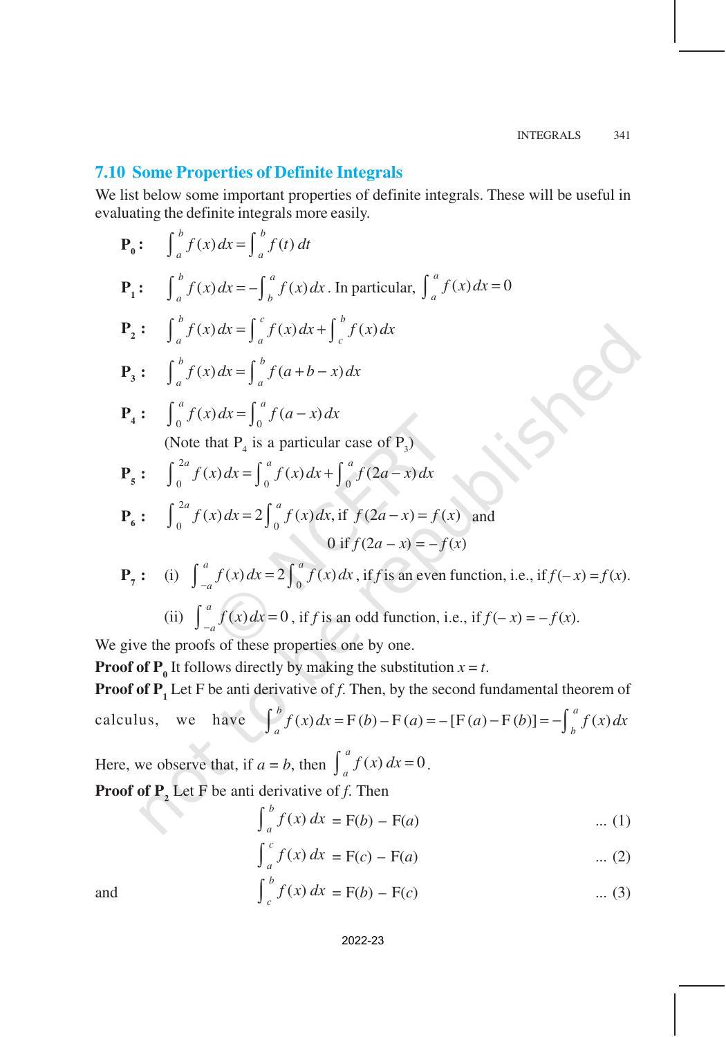 NCERT Book for Class 12 Maths Chapter 7 Integrals - Page 55