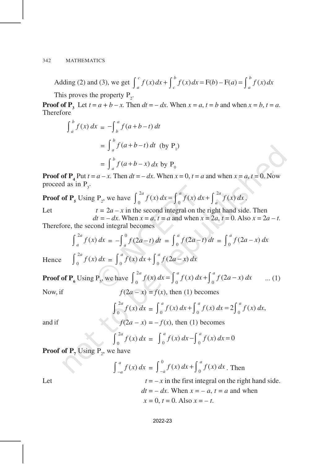 NCERT Book for Class 12 Maths Chapter 7 Integrals - Page 56