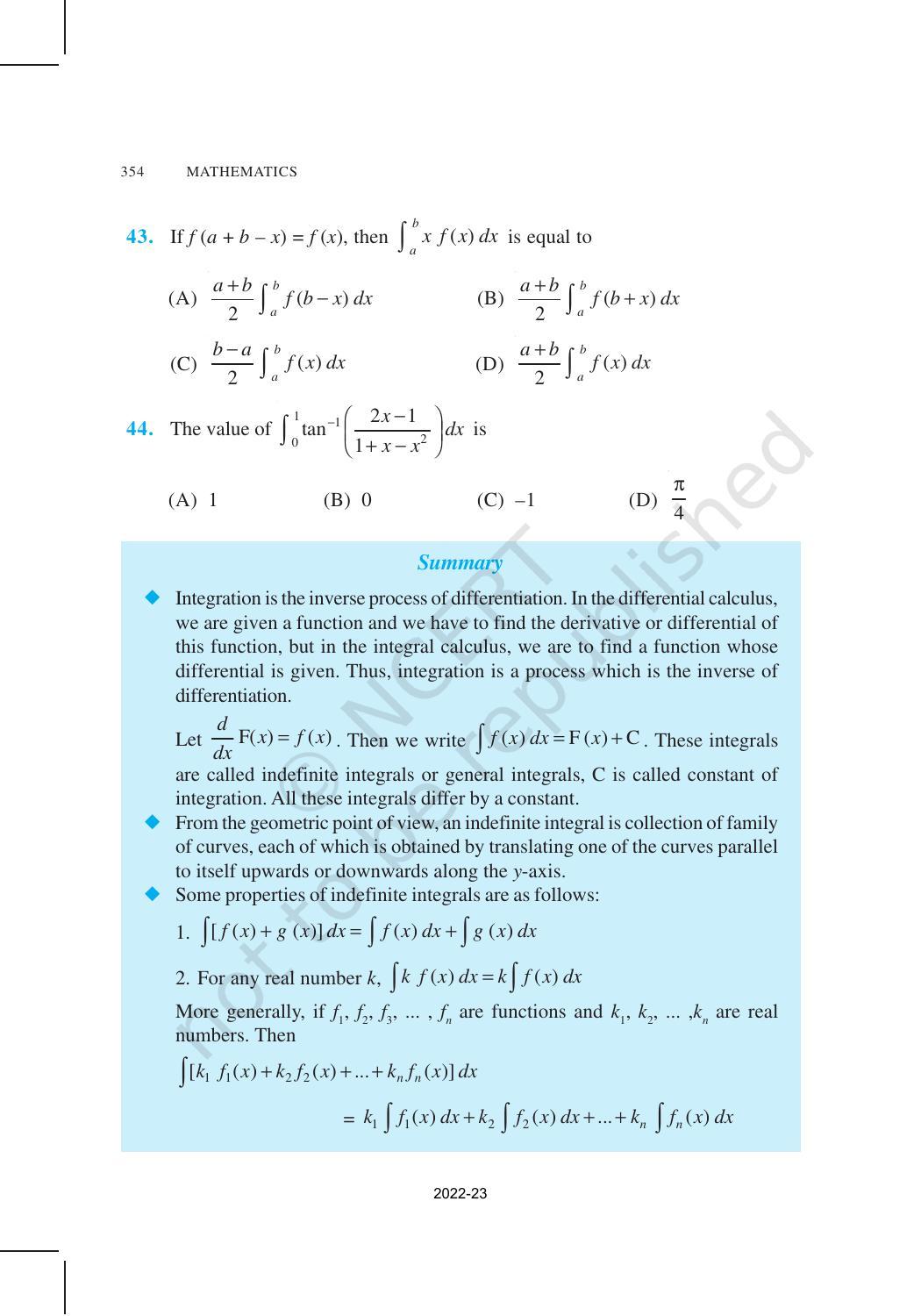 NCERT Book for Class 12 Maths Chapter 7 Integrals - Page 68