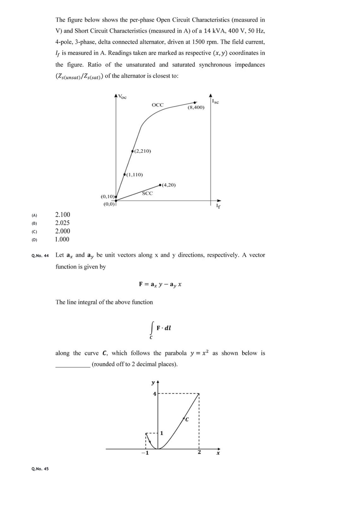 GATE 2020 Electrical Engineering (EE) Question Paper - Page 14