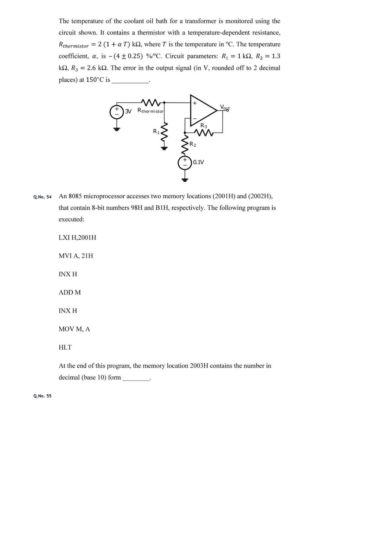 GATE 2020 Electrical Engineering (EE) Question Paper - Page 17