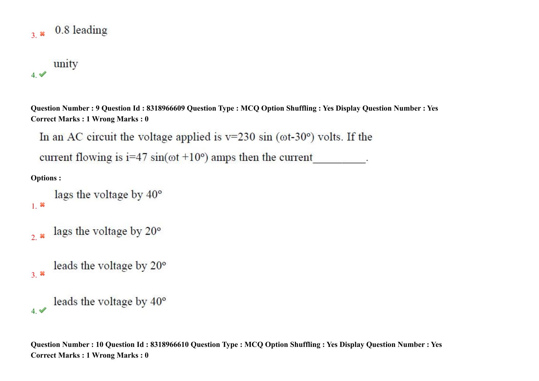 AP PGCET 2025 Electrical Engineering Paper with Answer Key - Page 8