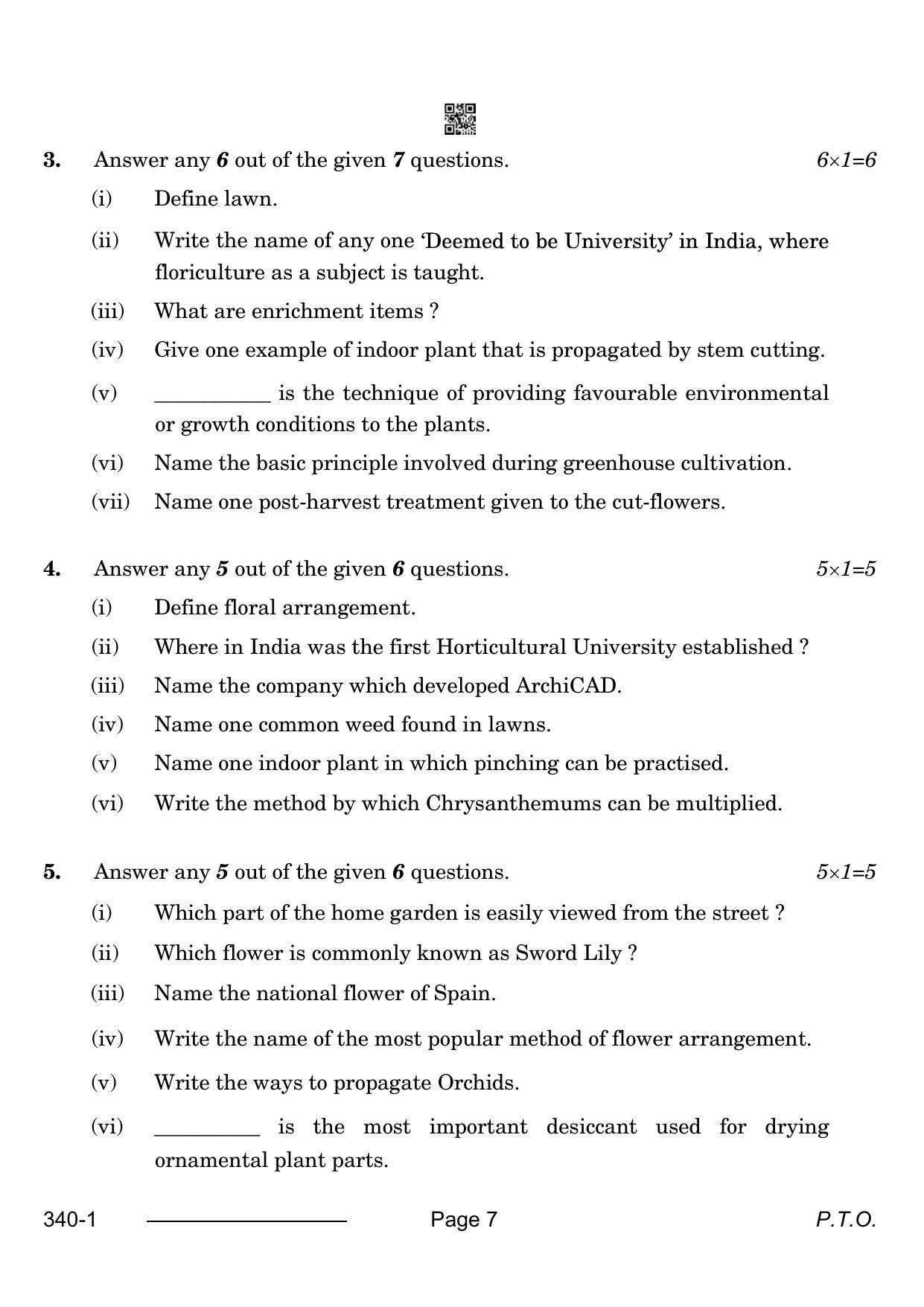 CBSE Class 12 Horticulture 2024 Question Paper - Page 7