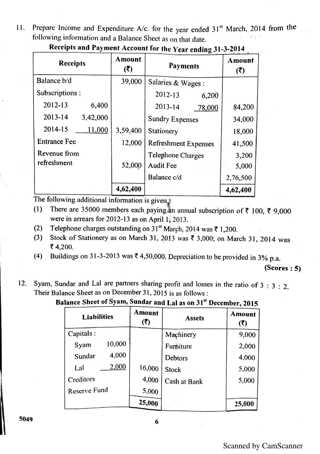 Kerala Plus Two 2017 Accountancy AFS Question Paper - Page 4