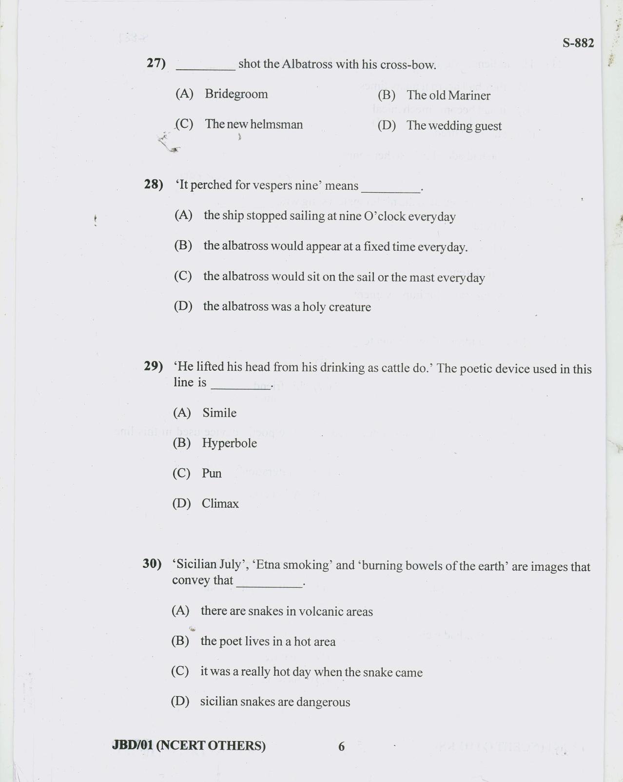 Gujarat Board Class 10th ENGLISH NCERT OTHERS 2019 Question Paper - Page 6