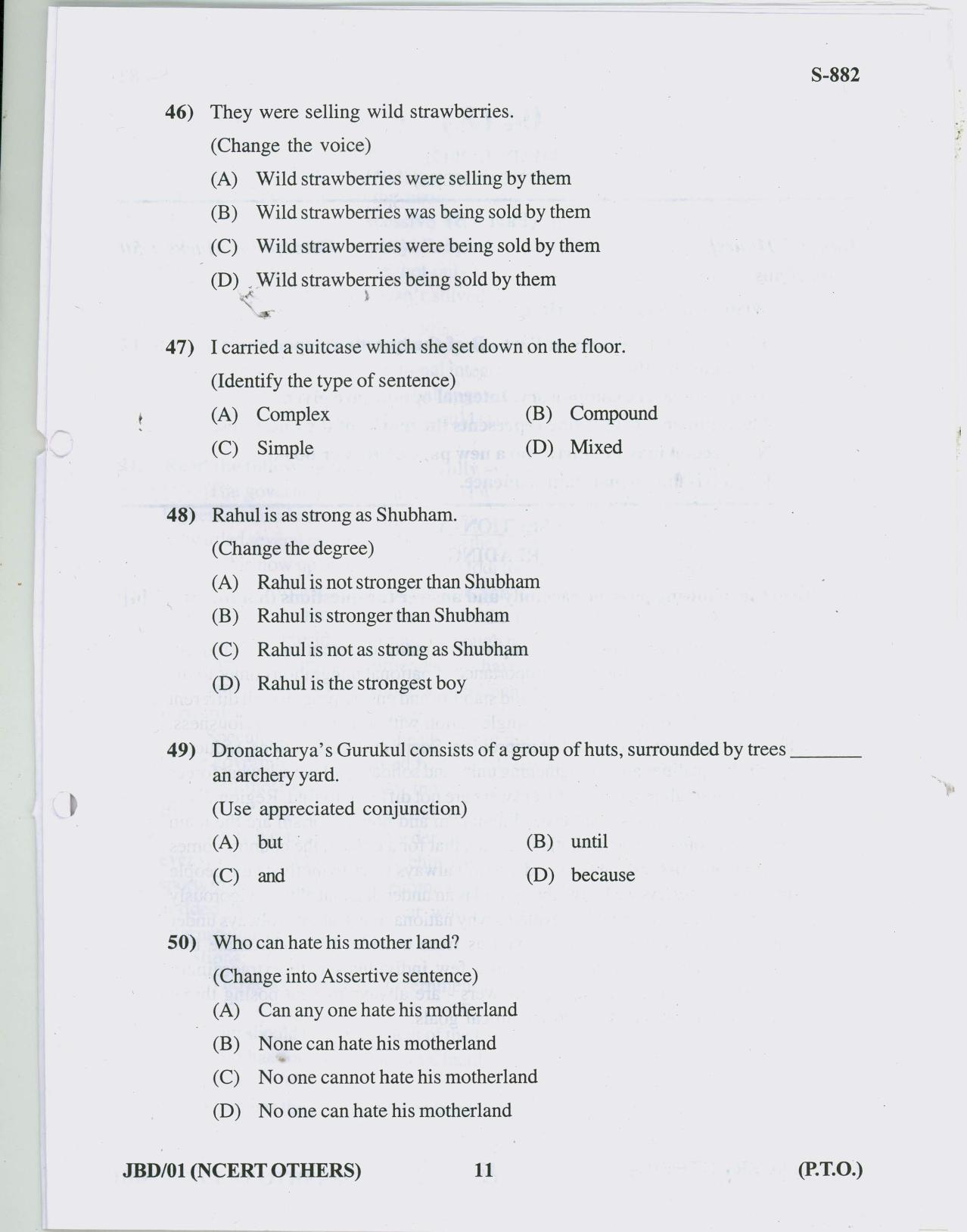 Gujarat Board Class 10th ENGLISH NCERT OTHERS 2019 Question Paper - Page 11